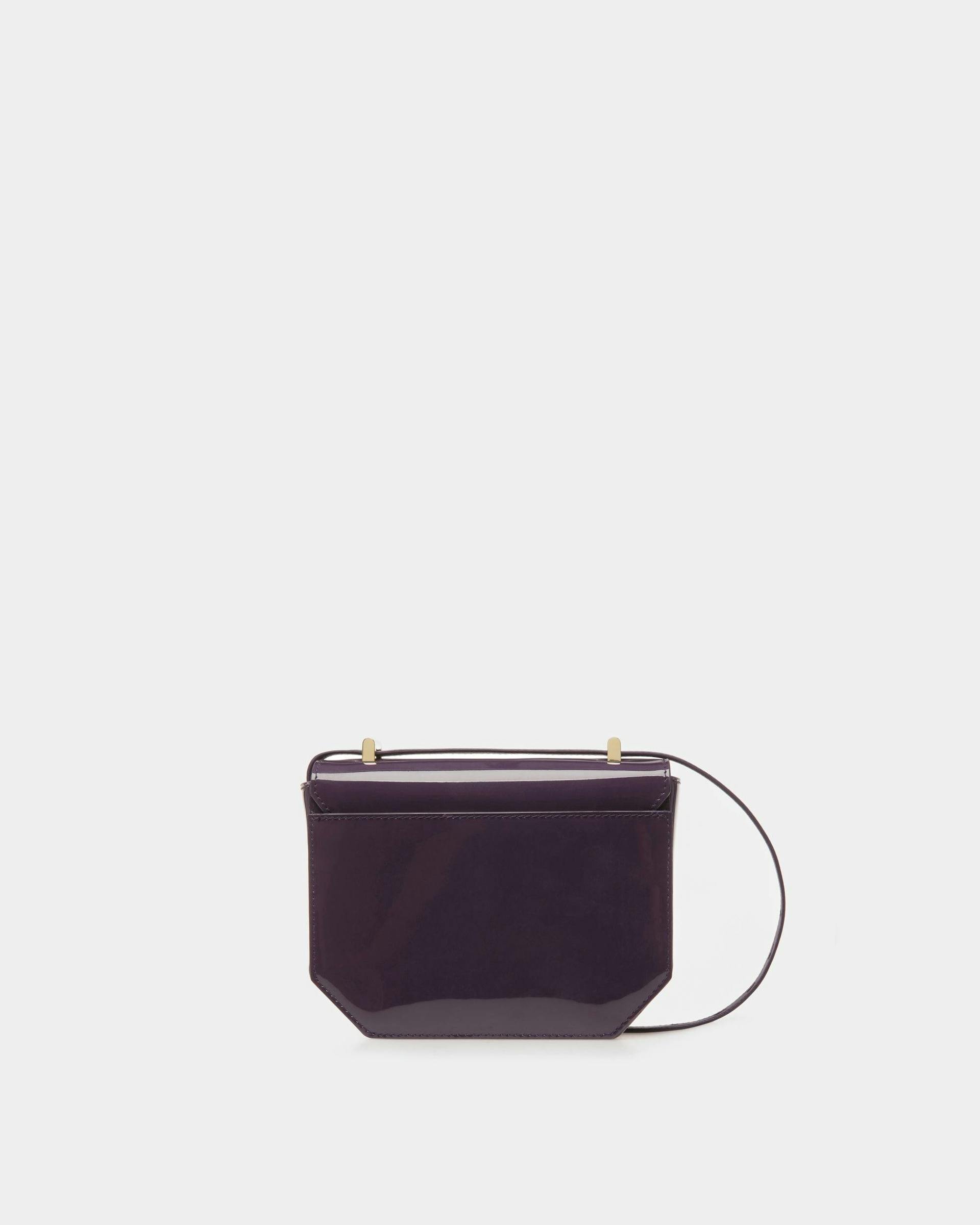 Emblem Minibag In Orchid Leather - Women's - Bally - 02