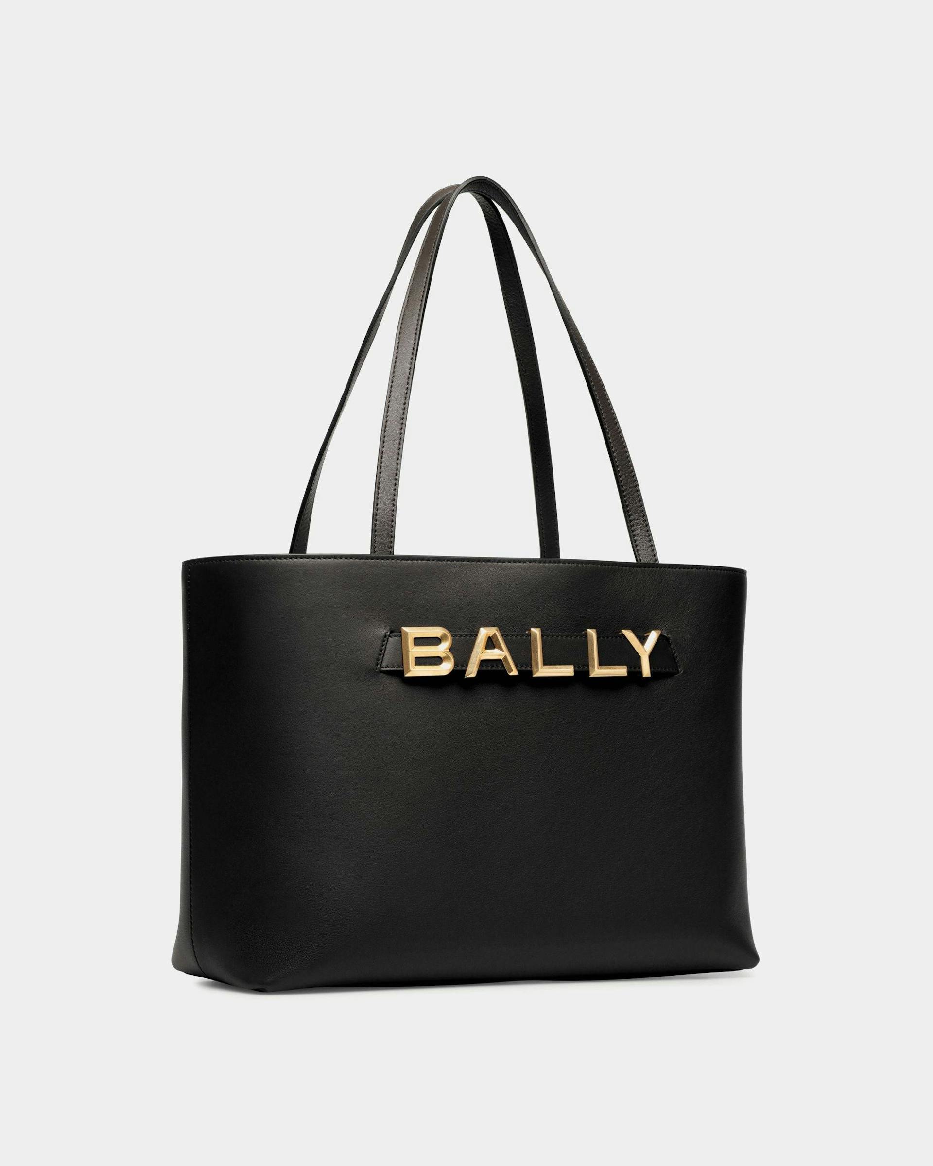 Women's Bally Spell Tote Bag in Black Leather | Bally | Still Life 3/4 Front