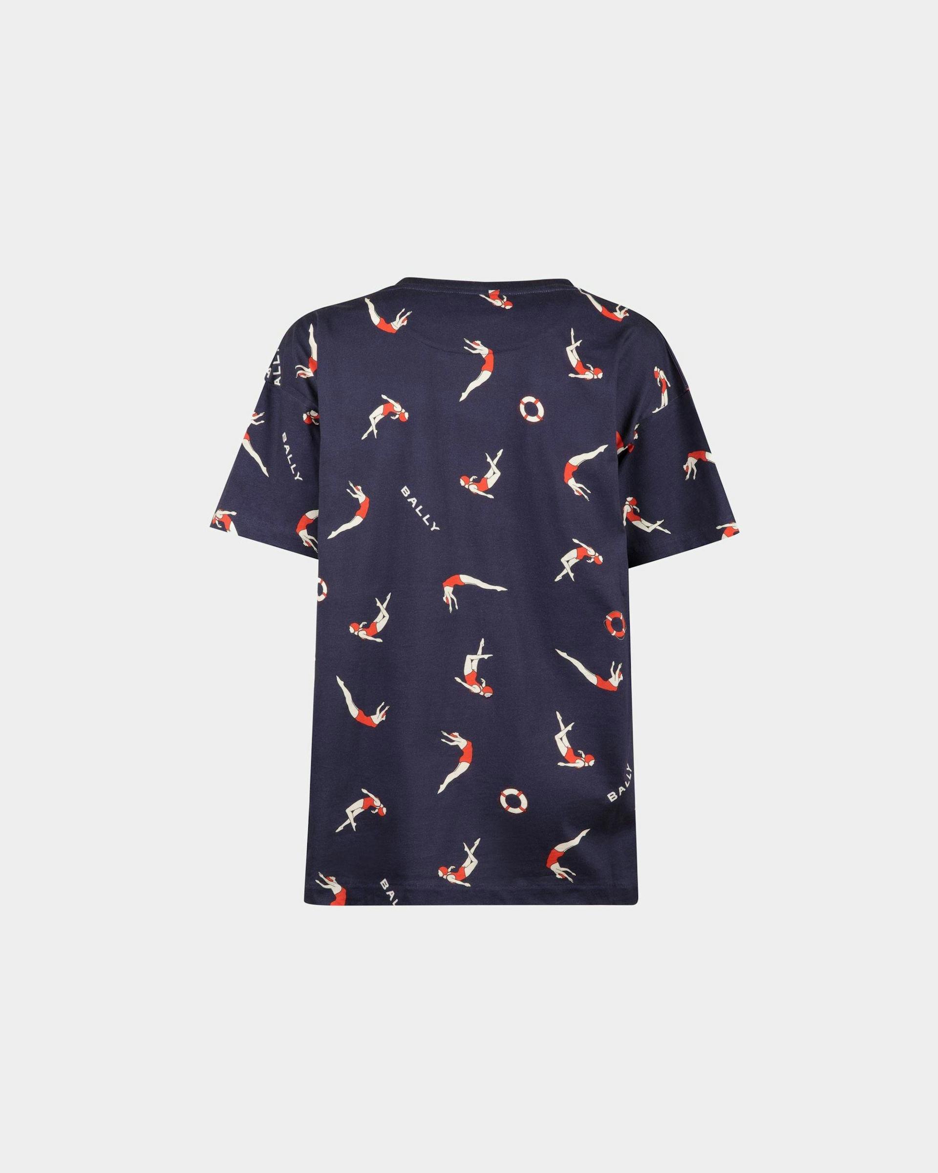 Women's Printed T-shirt in Cotton | Bally | Still Life Back