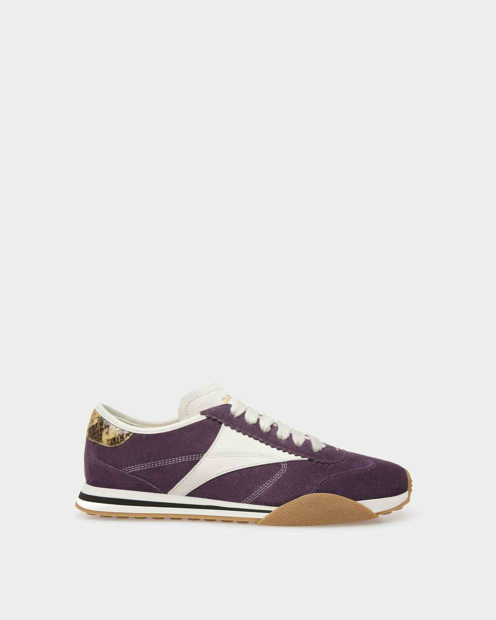 Sussex Sneakers In Orchid And White Leather - Women's - Bally