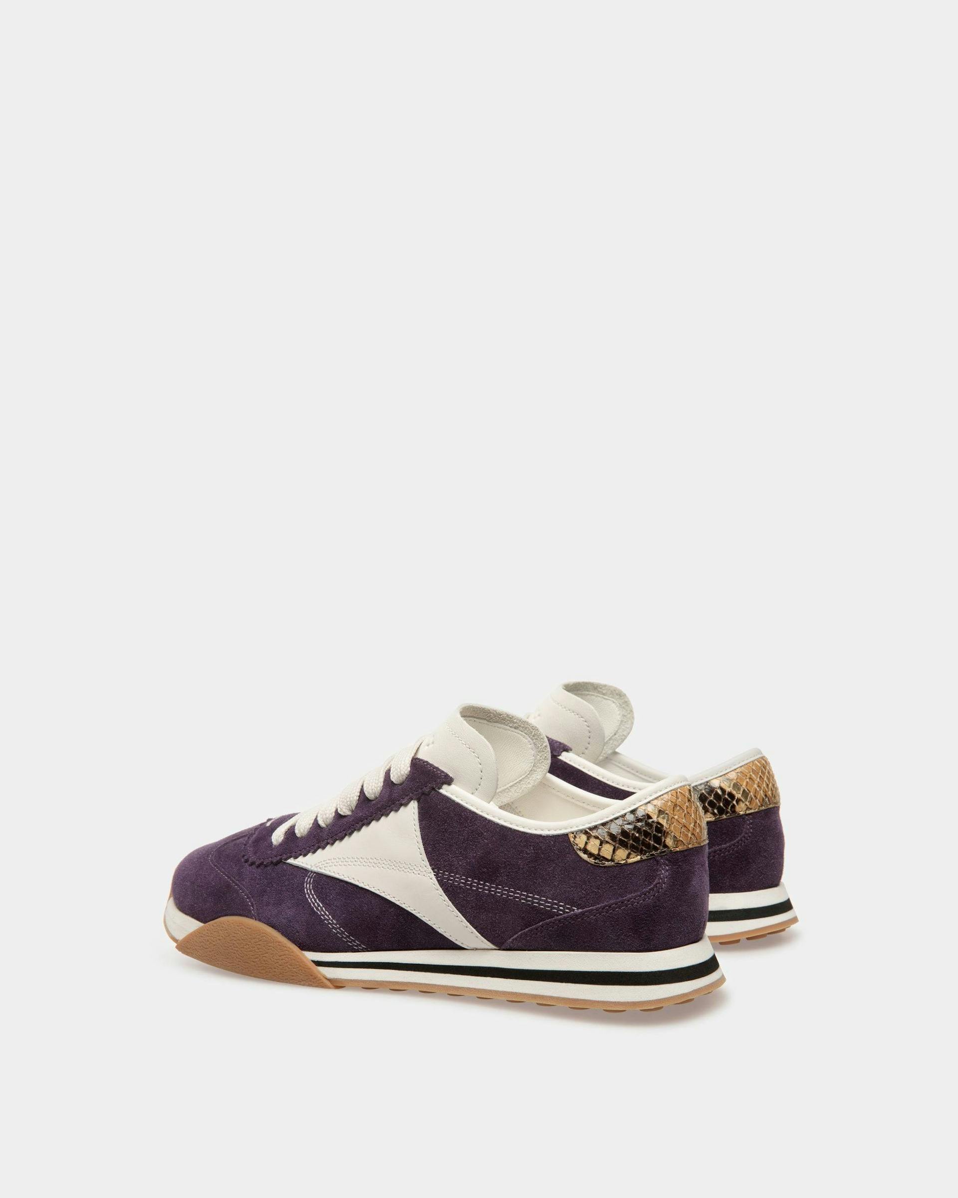 Sussex Sneakers In Orchid And White Leather - Women's - Bally - 04