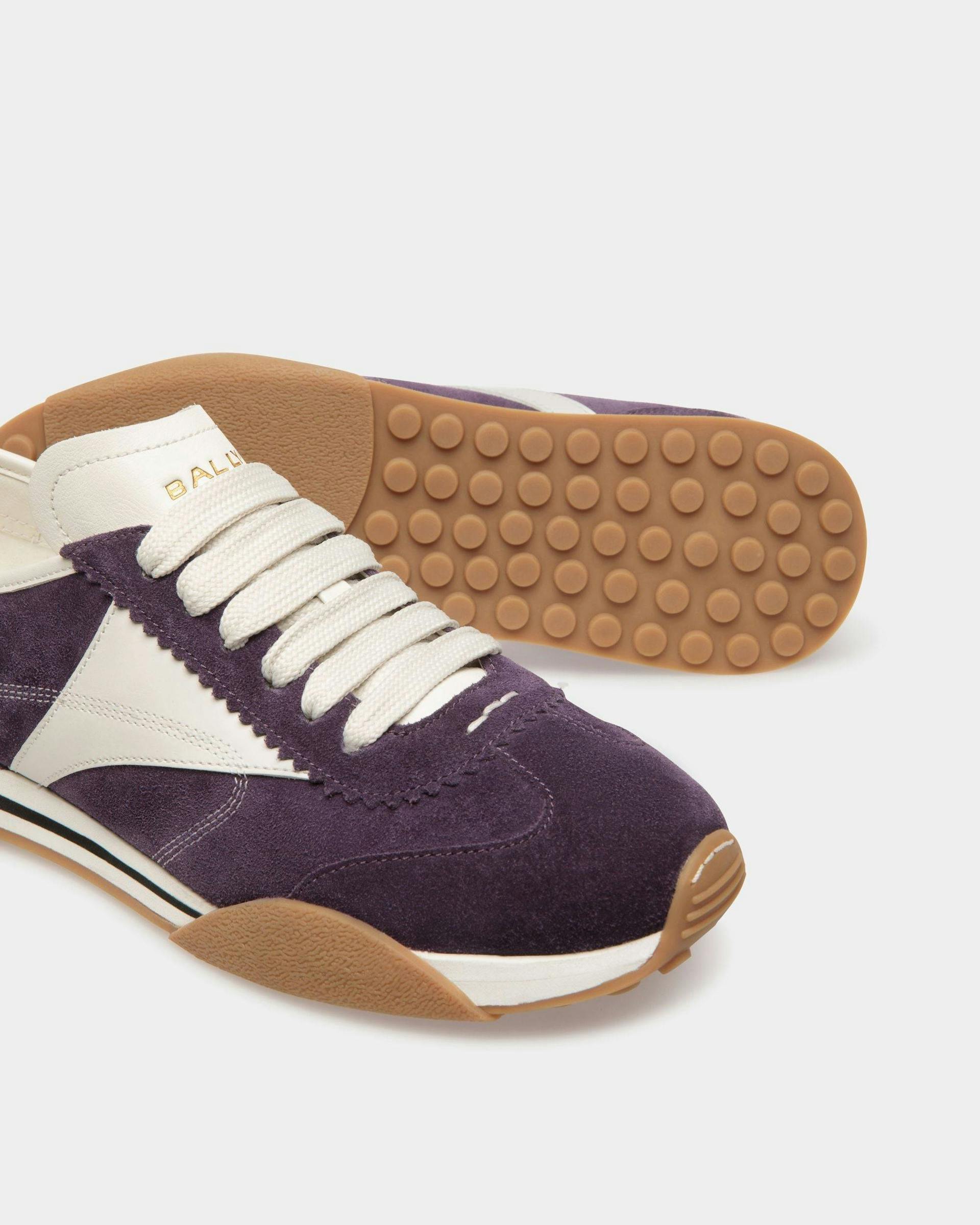 Sussex Sneakers In Orchid And White Leather - Women's - Bally - 05