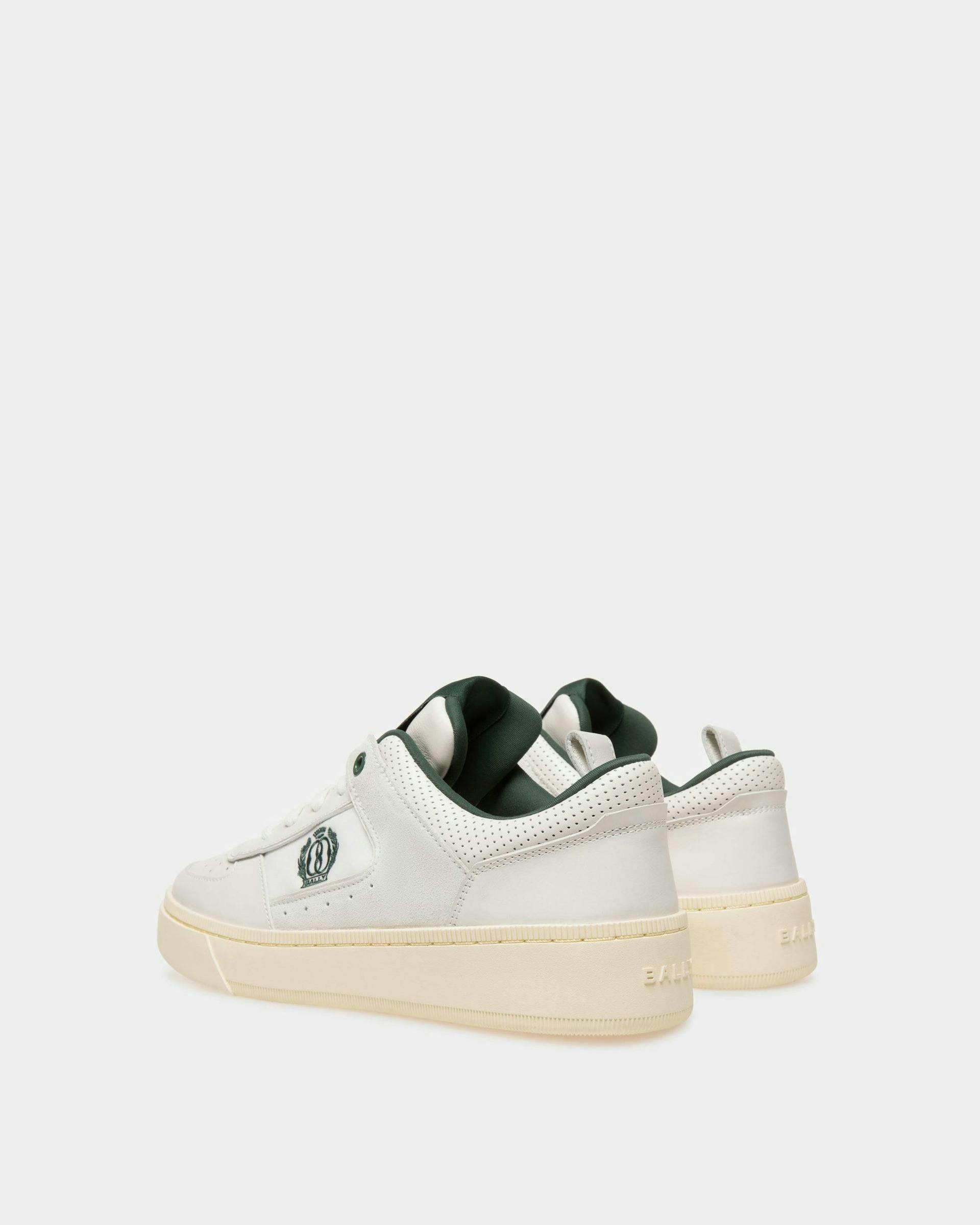 Raise Sneakers In White And Green Leather - Women's - Bally - 03