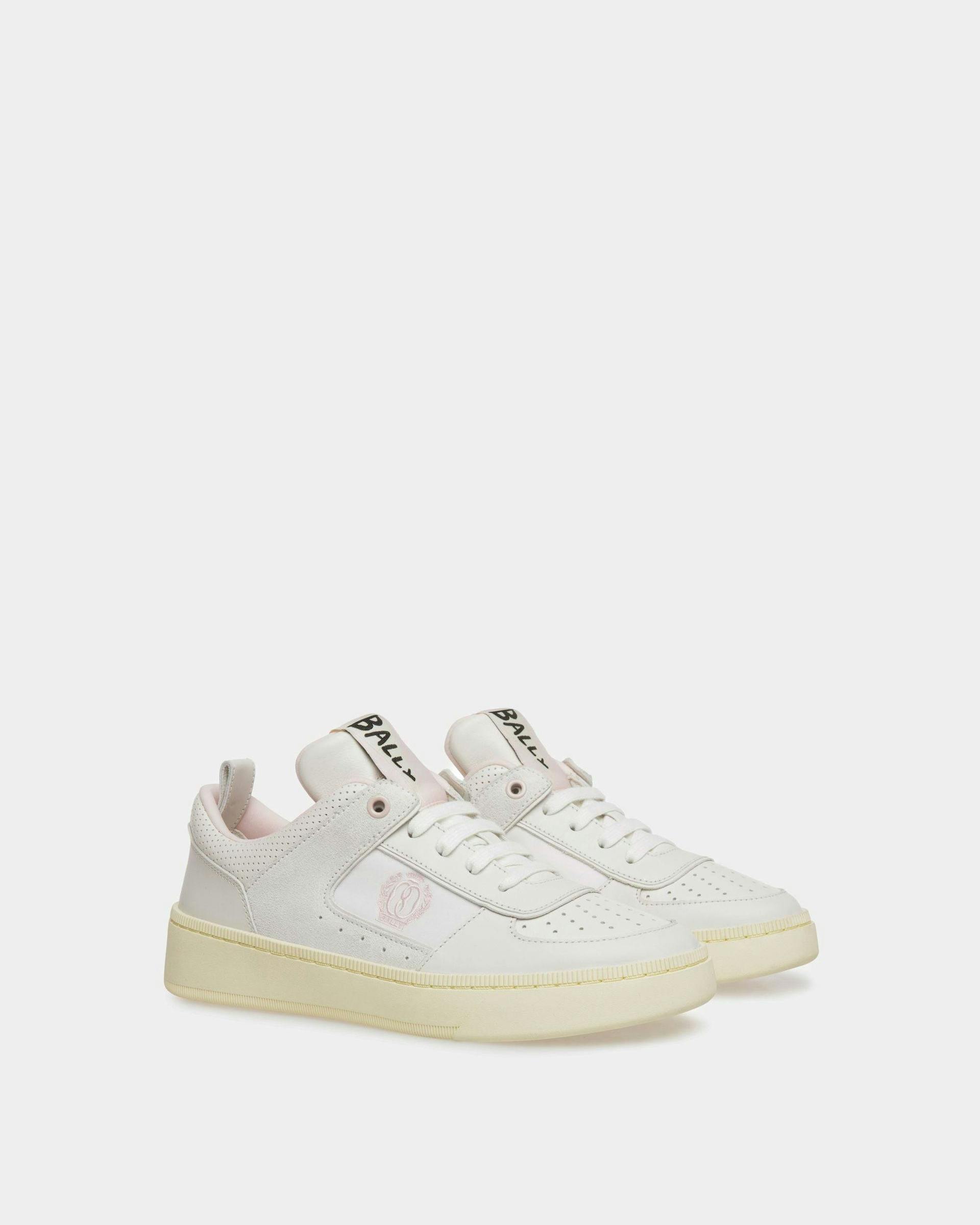 Raise Sneakers In White And Rosa Leather - Women's - Bally - 02