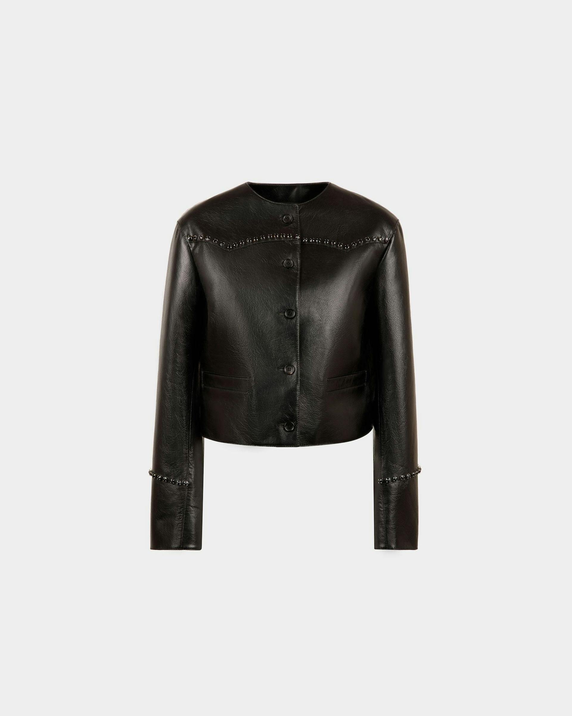 Jacket in Black Leather - Women's - Bally - 01