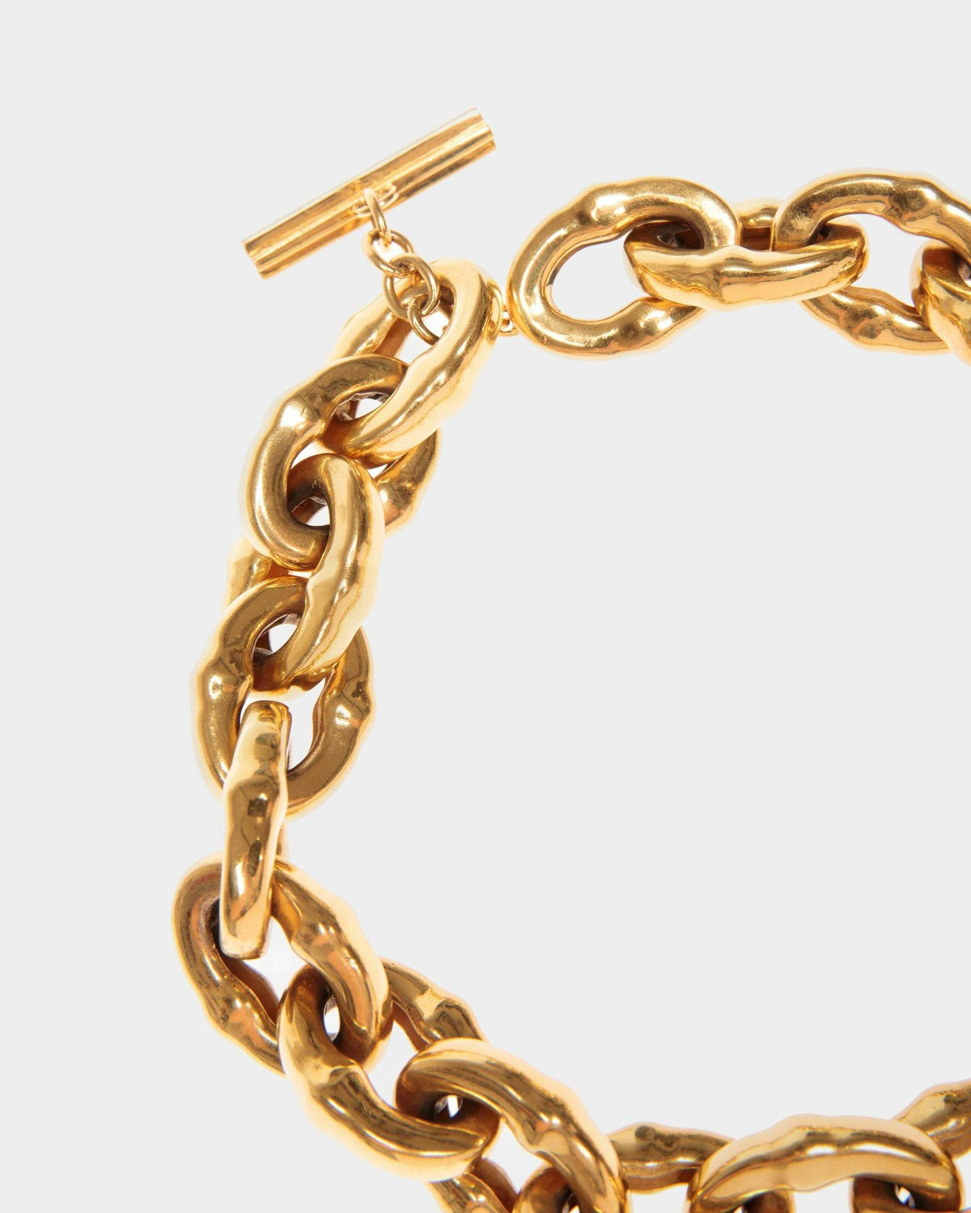 Chain Choker In Hammered Gold - Women's - Bally - 03