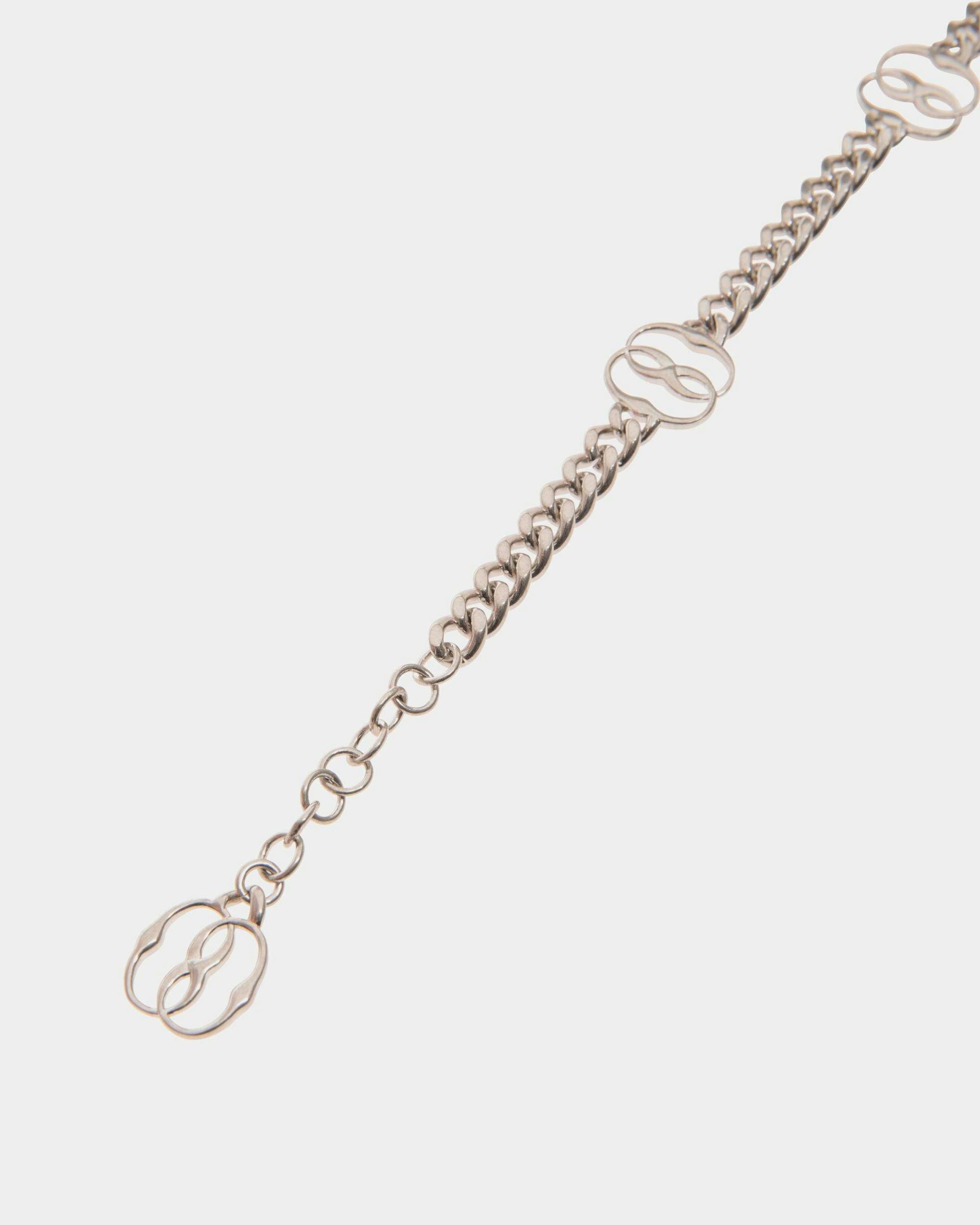 Women's Emblem Bracelet in Silver Eco Brass | Bally | Still Life Detail