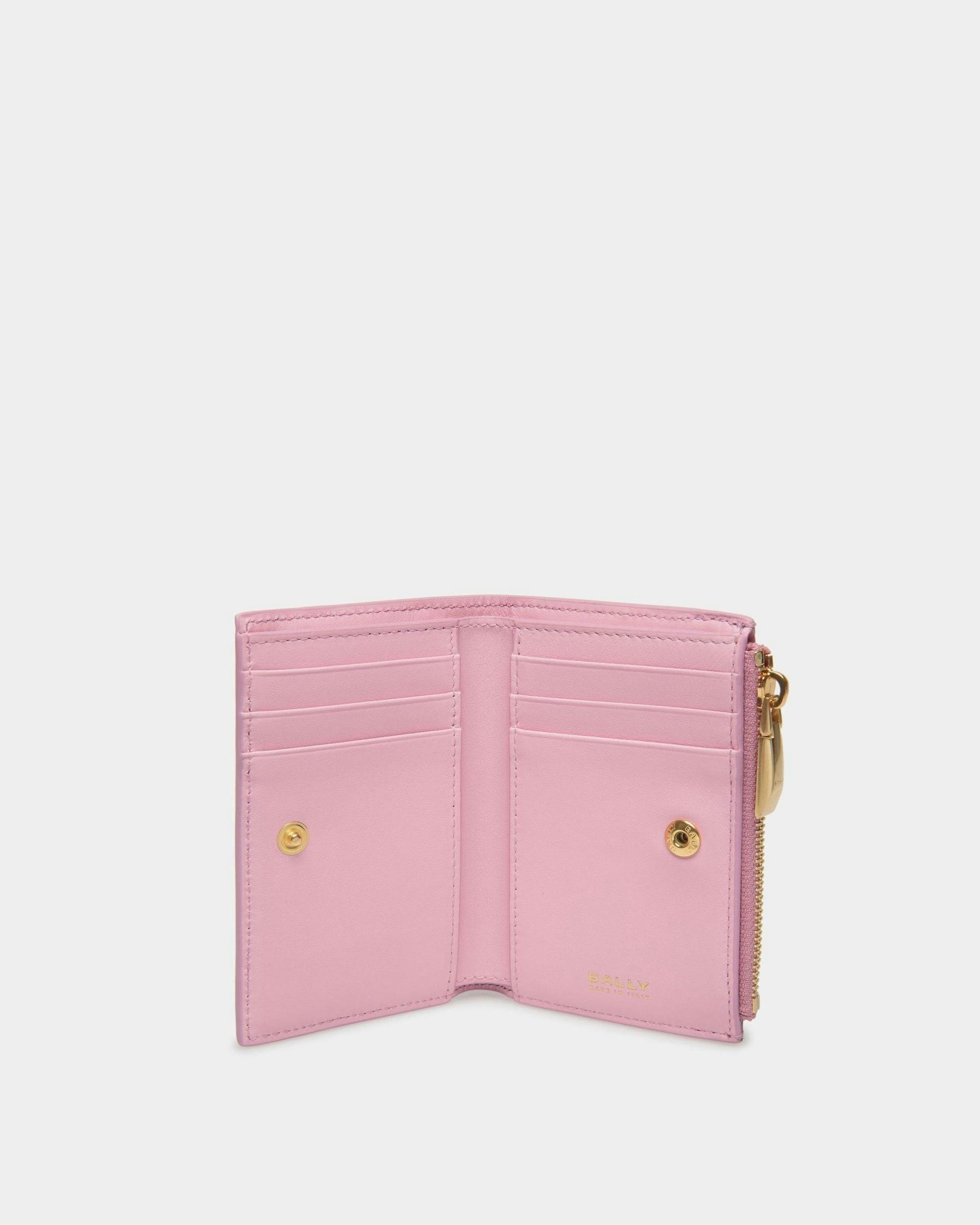 Women's Bally Spell Wallet in Pink Leather | Bally | Still Life Open / Inside