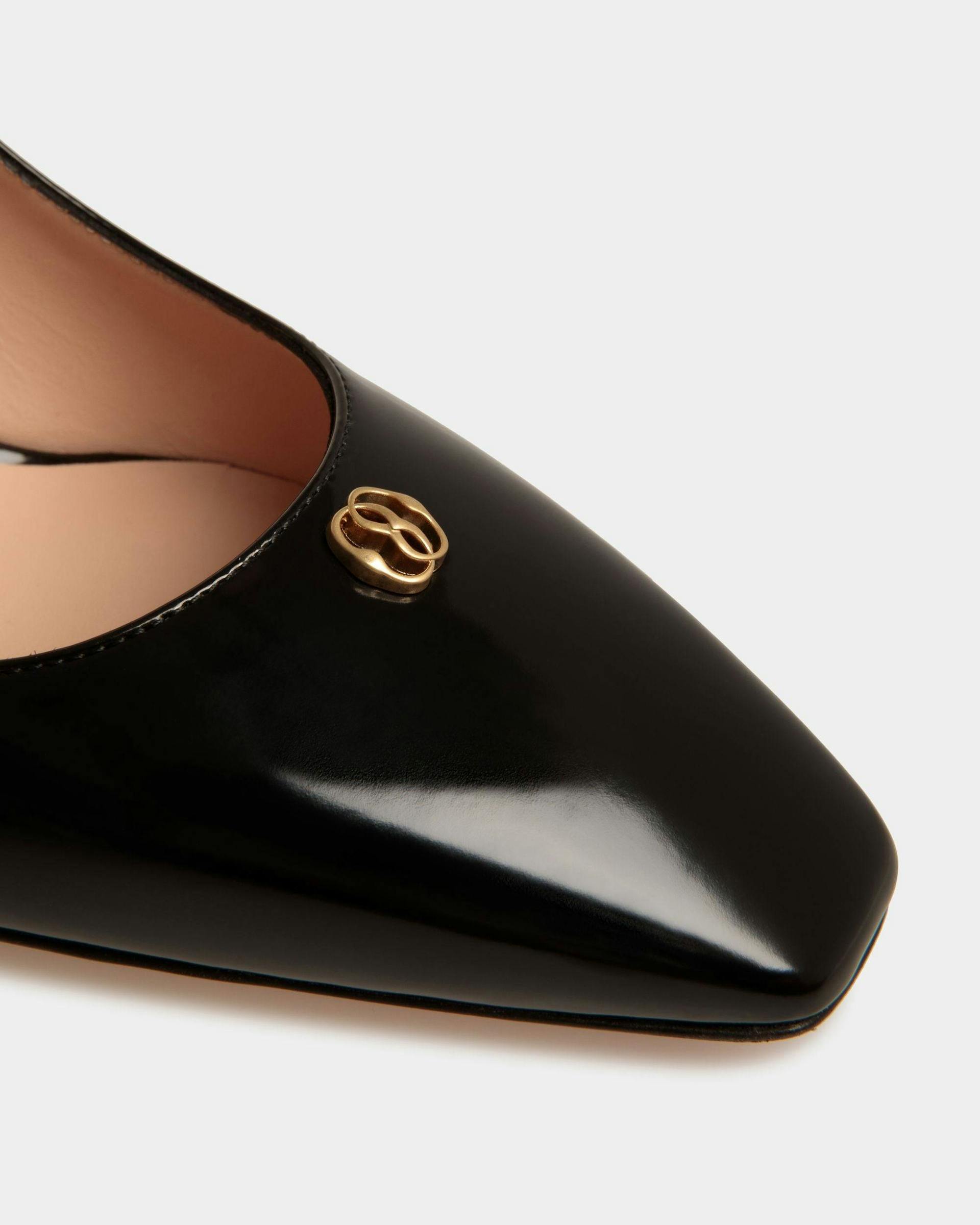 Women's Sylt Pump In Black Leather | Bally | Still Life Detail