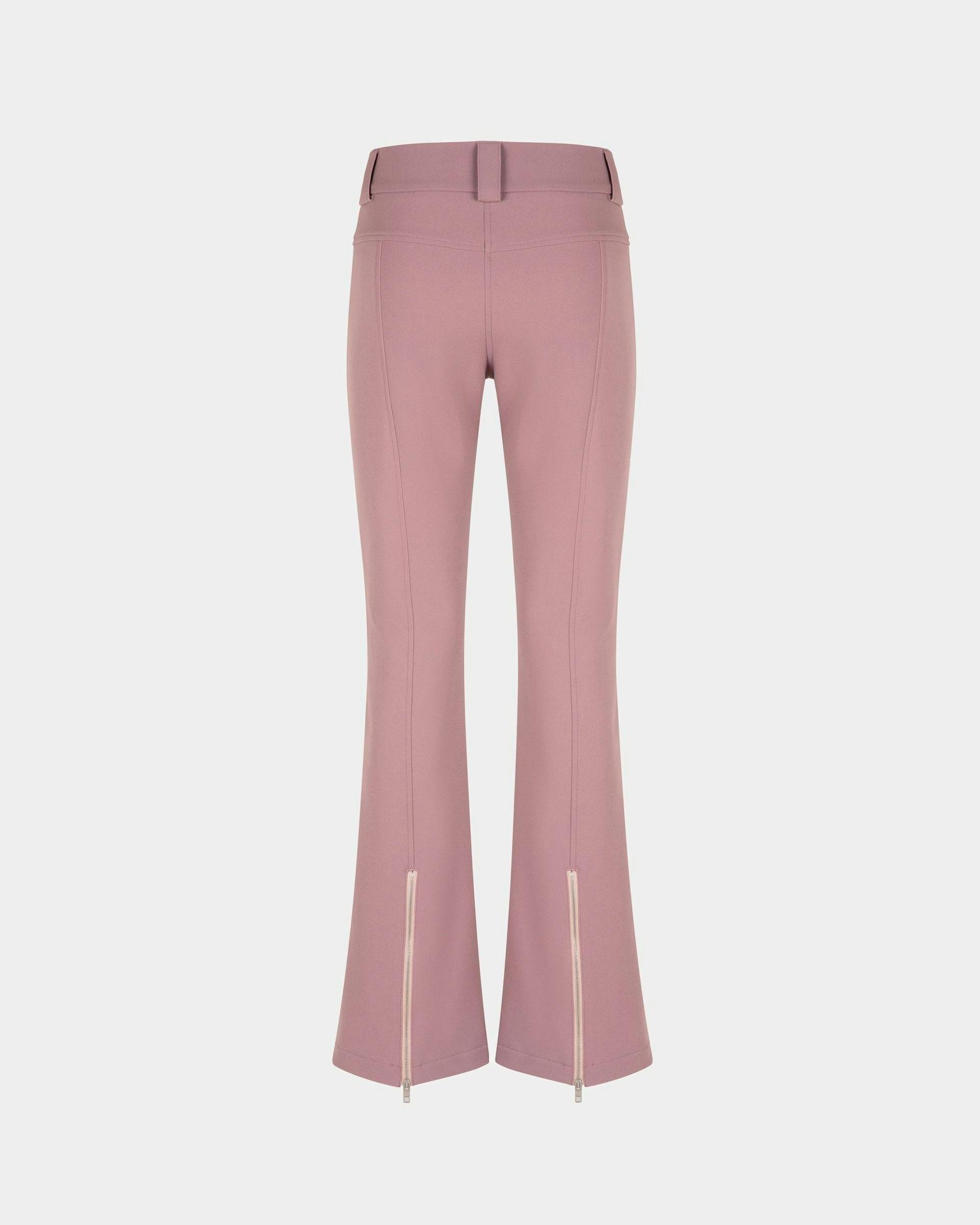 Women's Flared Stretch Pants In Light Pink | Bally | Still Life Back