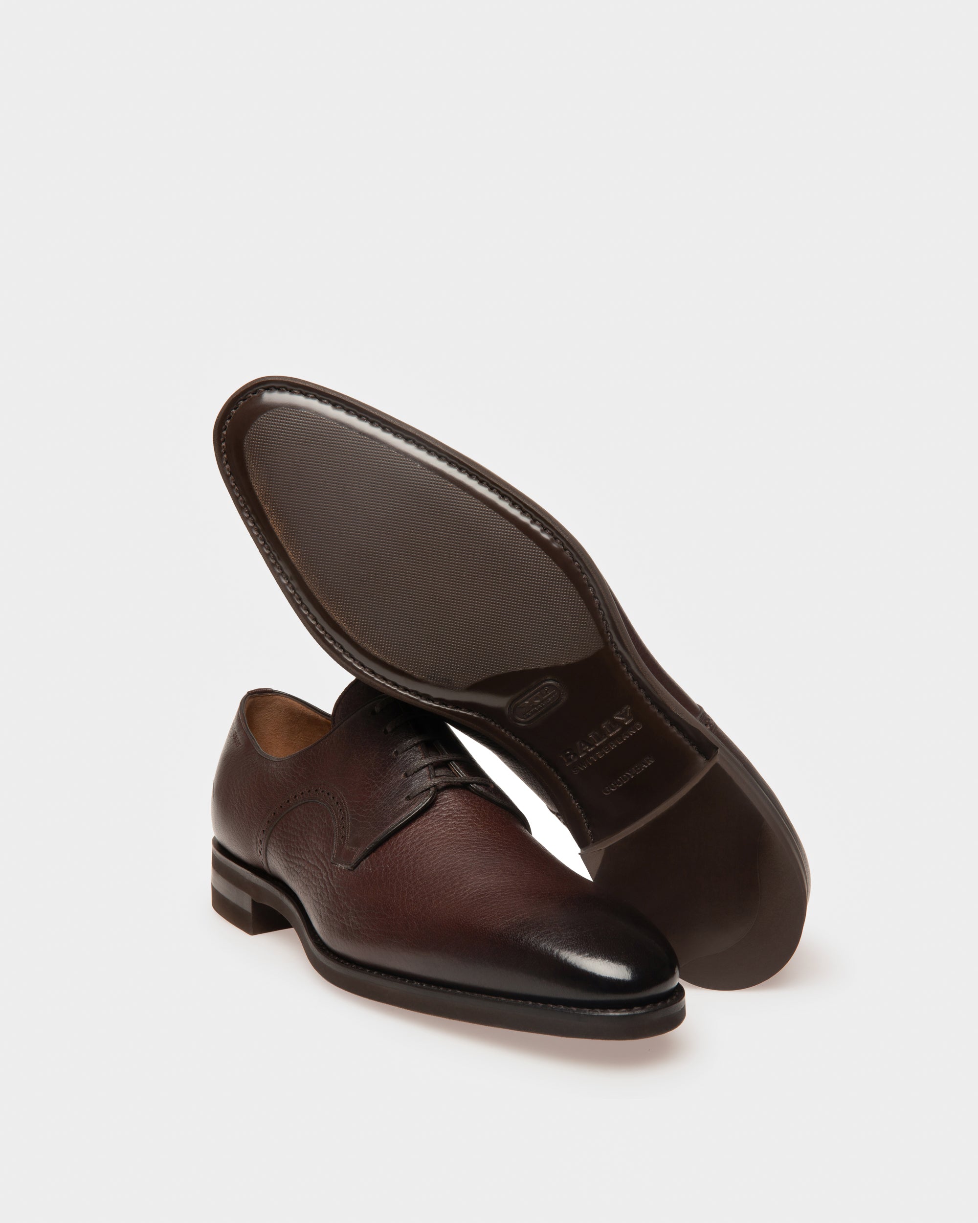 Scrivani Men's Leather Shoe In Coffee - Men's - Bally - 03