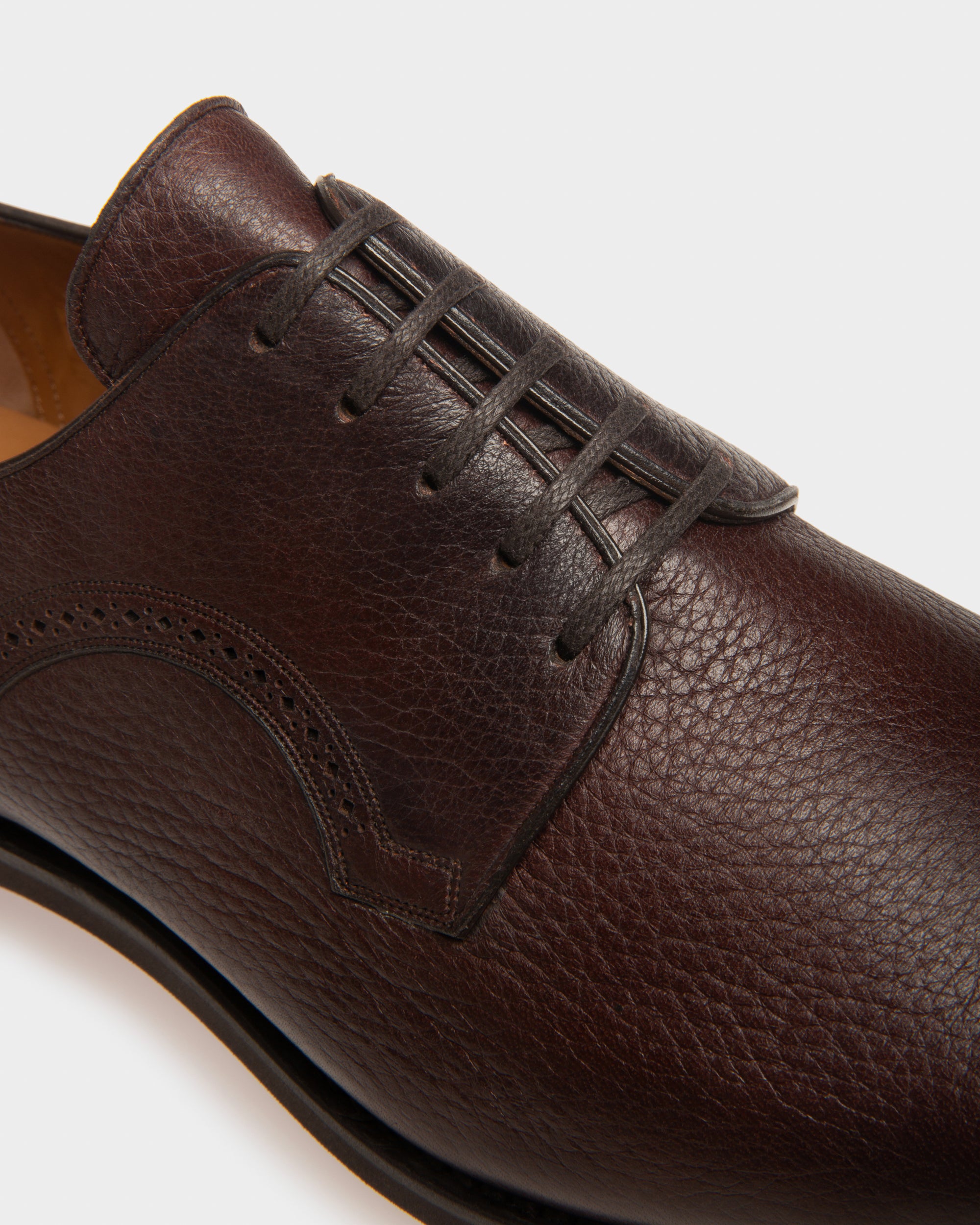 Scrivani Men's Leather Shoe In Coffee - Men's - Bally - 04