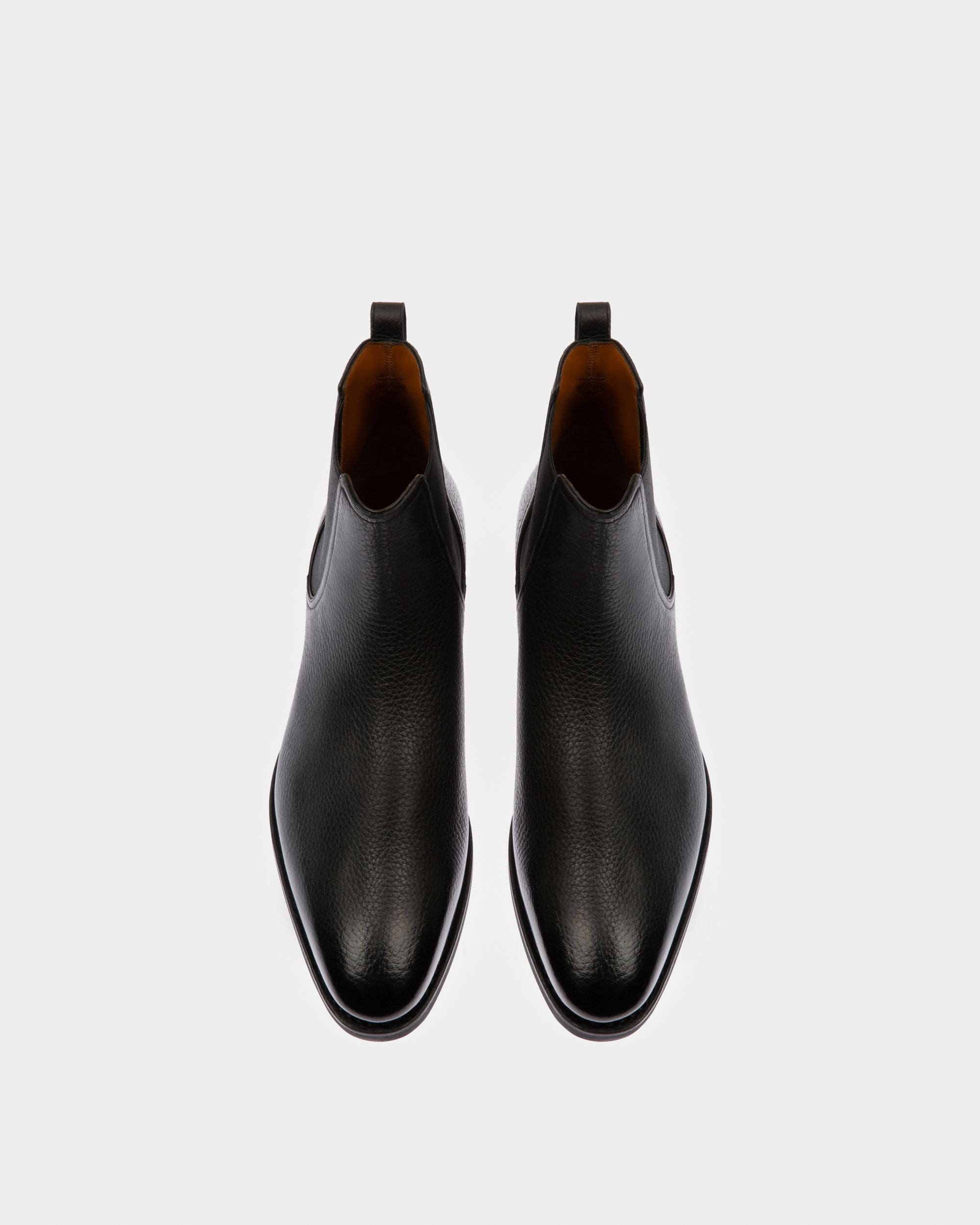 Scavone Men's Leather Boot In Black - Men's - Bally - 02