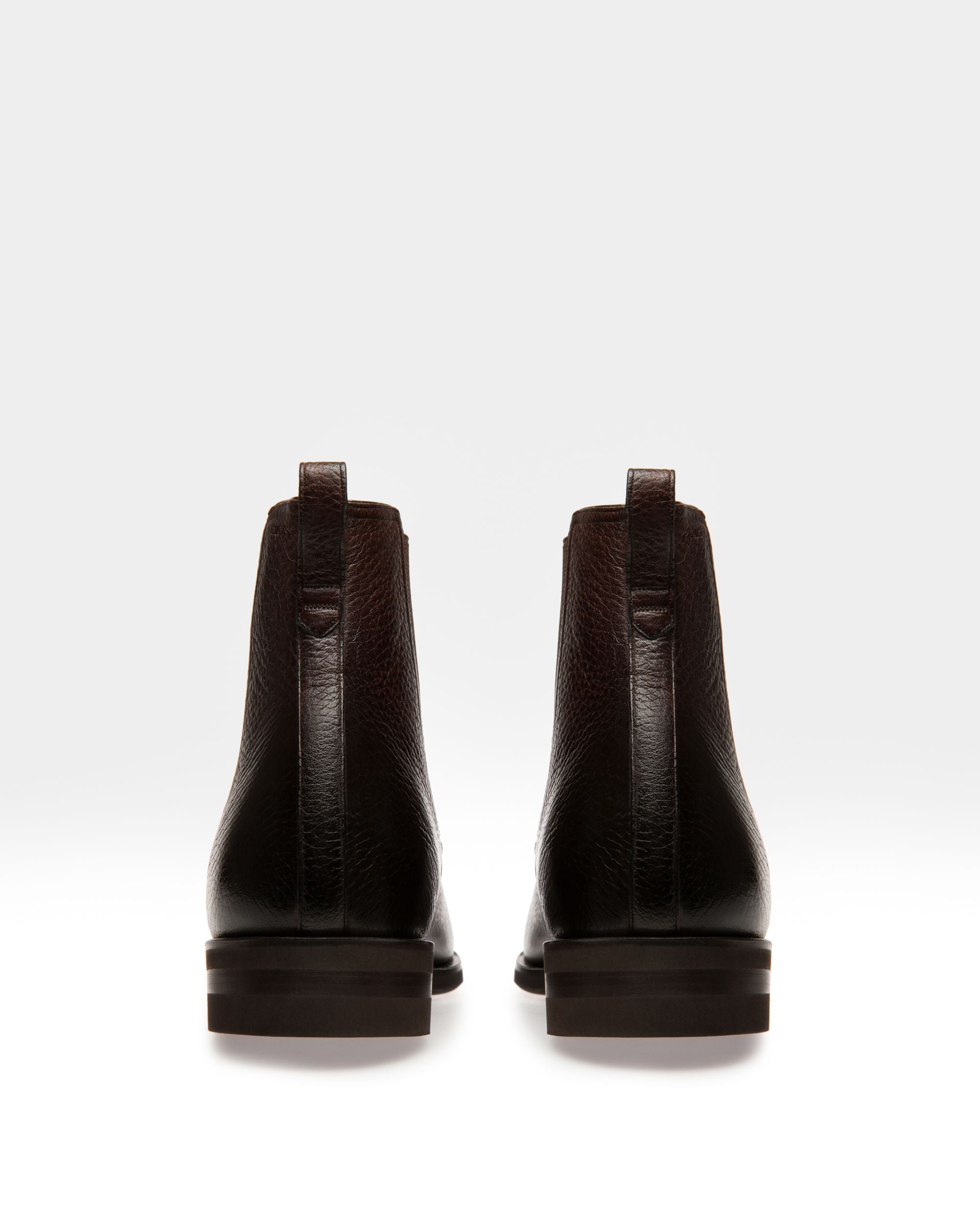 Scribe Novo Booties In Coffee Leather - Men's - Bally - 03