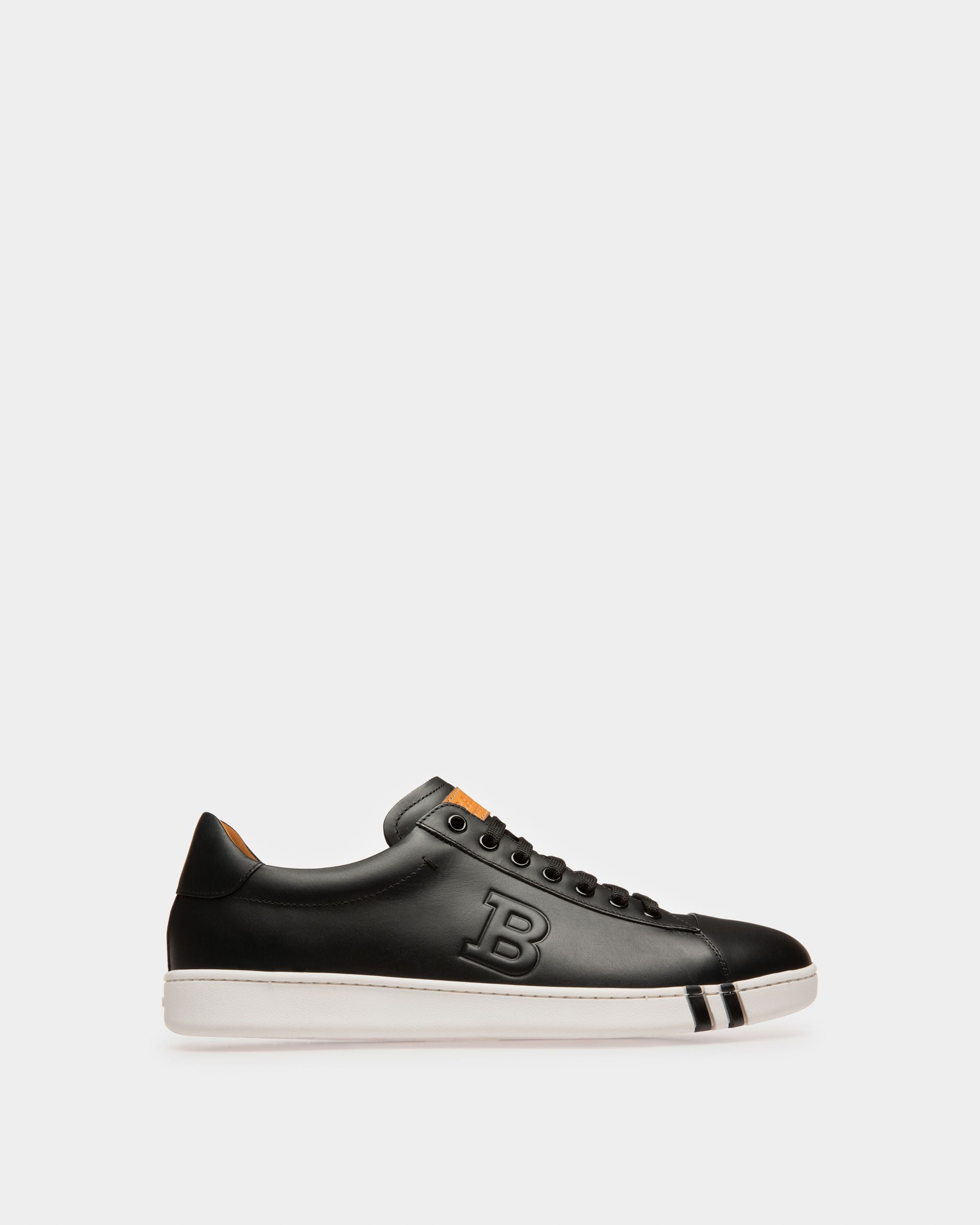 Asher Men's Leather Trainer In Black - Men's - Bally - 01