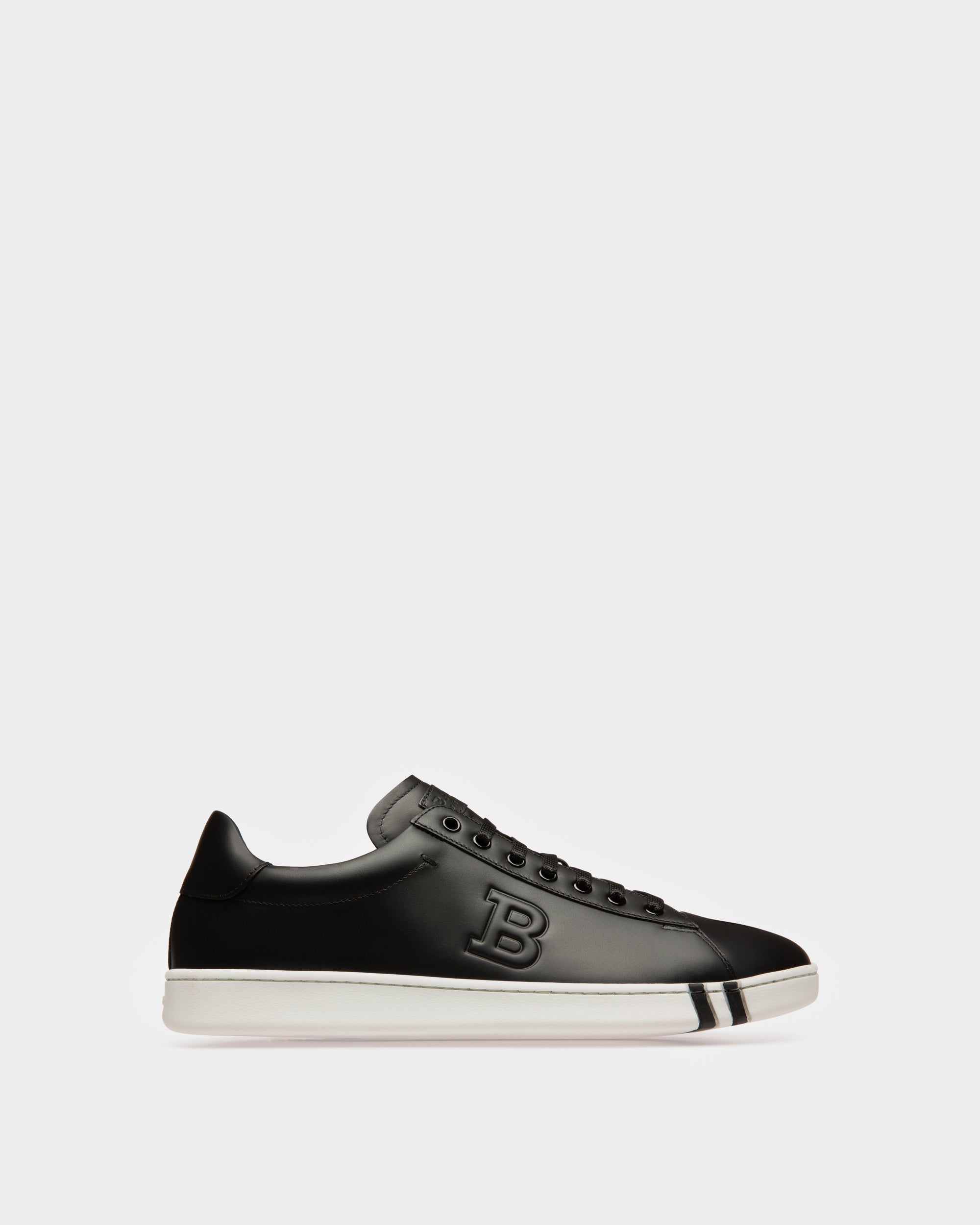 Asher Leather Sneakers In Black - Men's - Bally - 01
