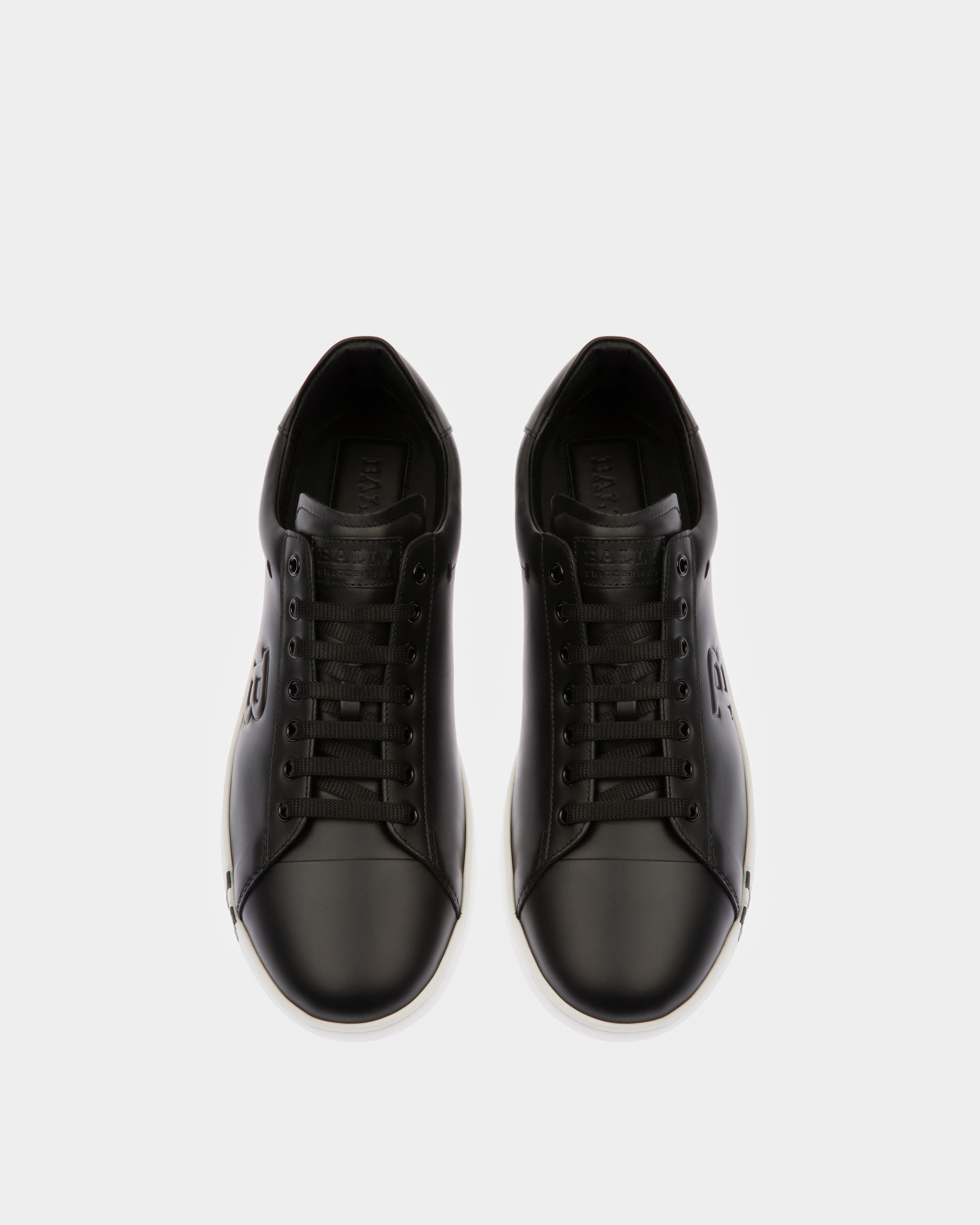 Asher Leather Sneakers In Black - Men's - Bally - 02