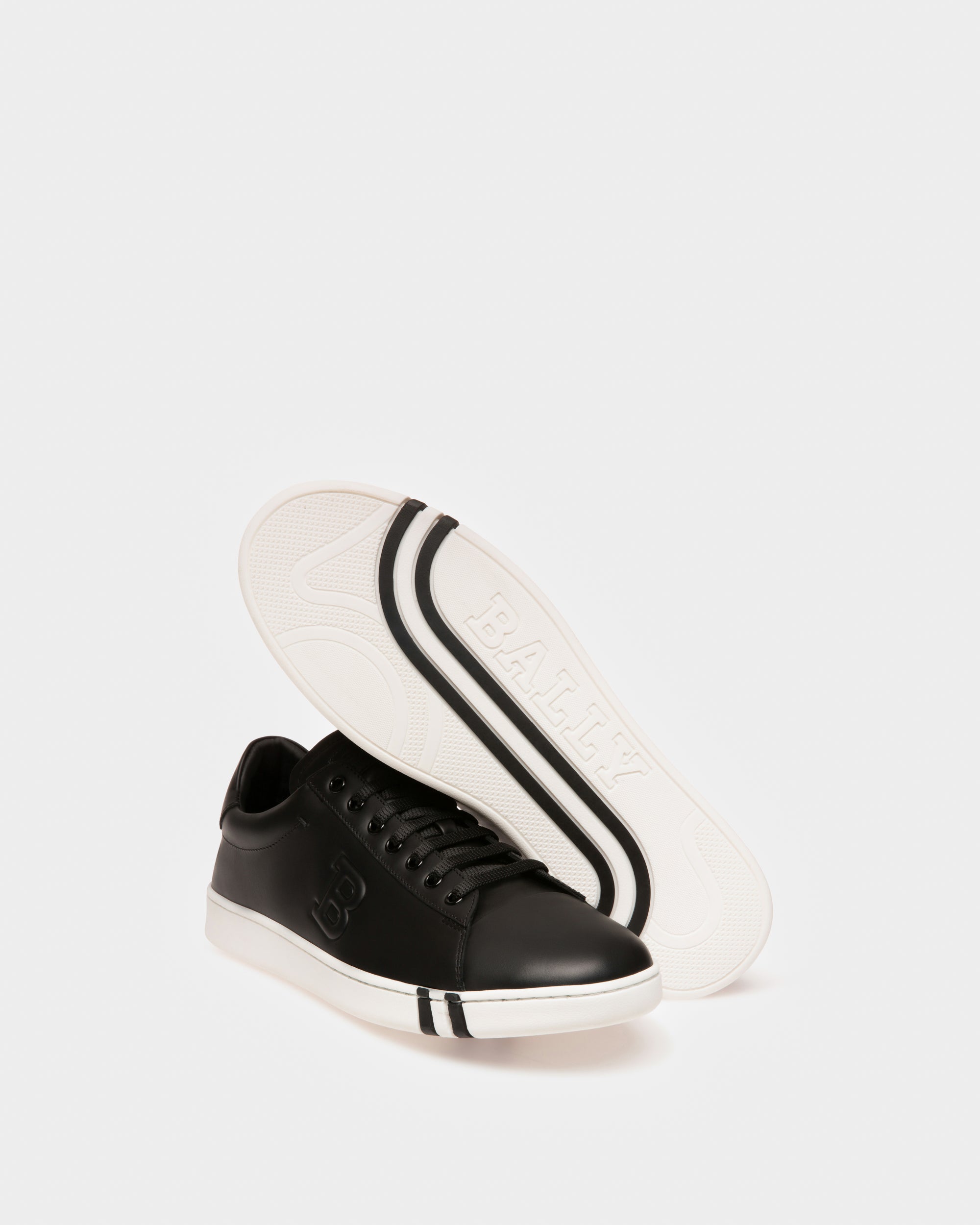 Asher Leather Sneakers In Black - Men's - Bally - 04