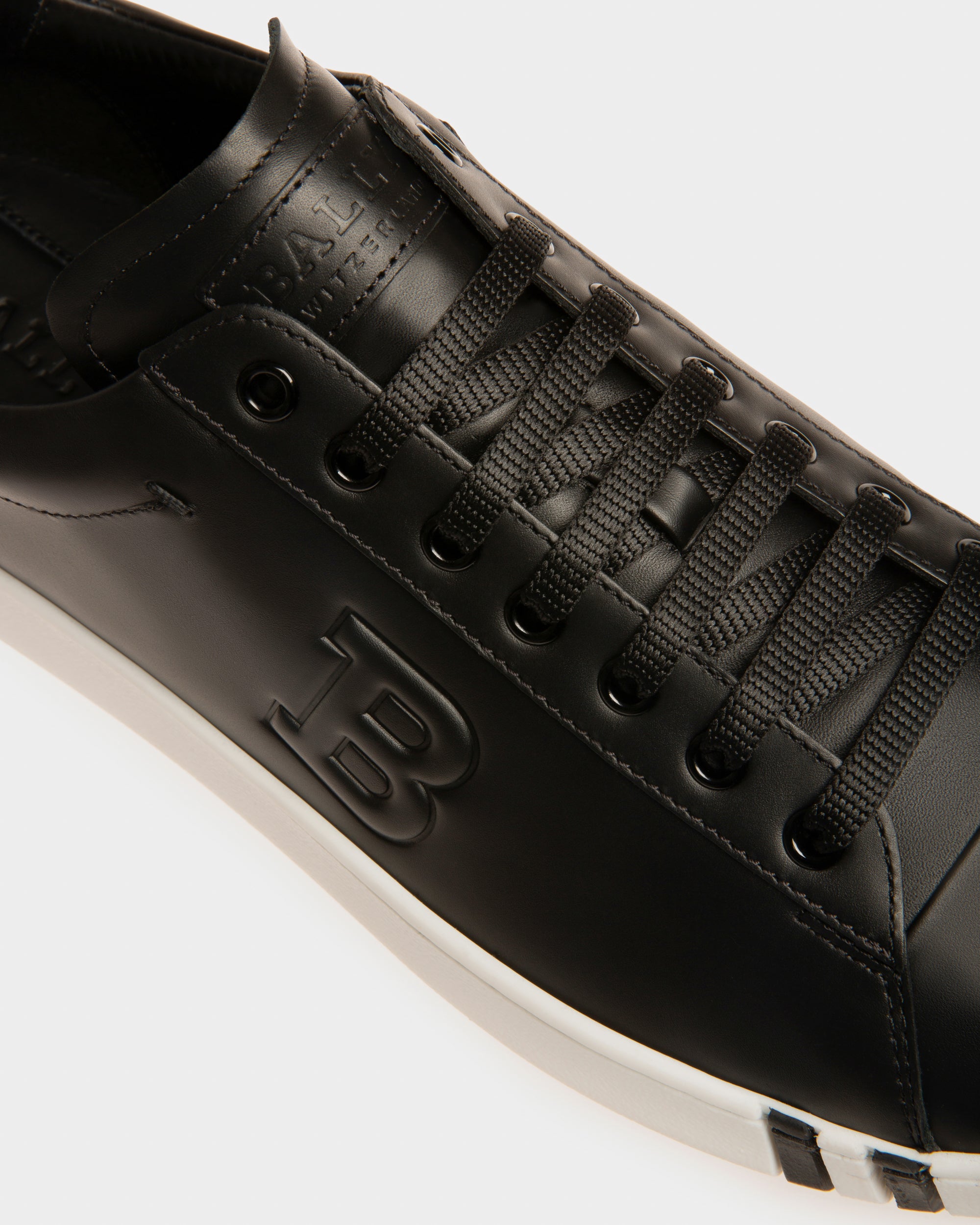 Asher Leather Sneakers In Black - Men's - Bally - 05