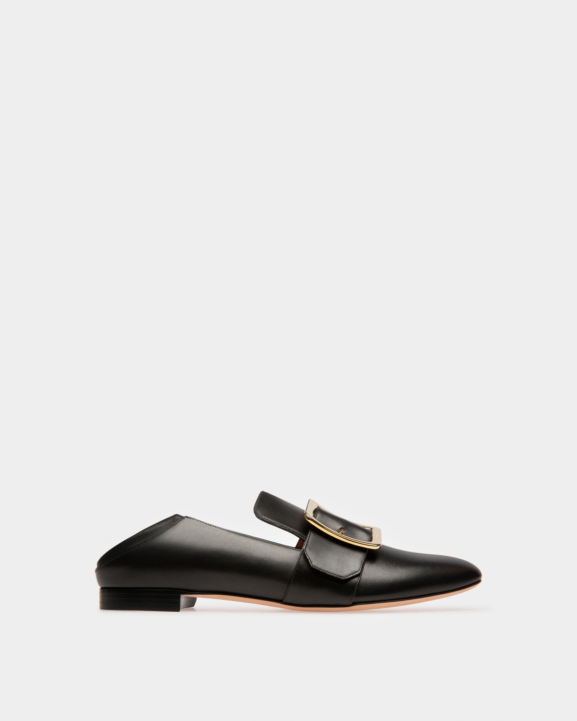 Janelle Women's Calf Leather Slipper In Black - Women's - Bally - 04