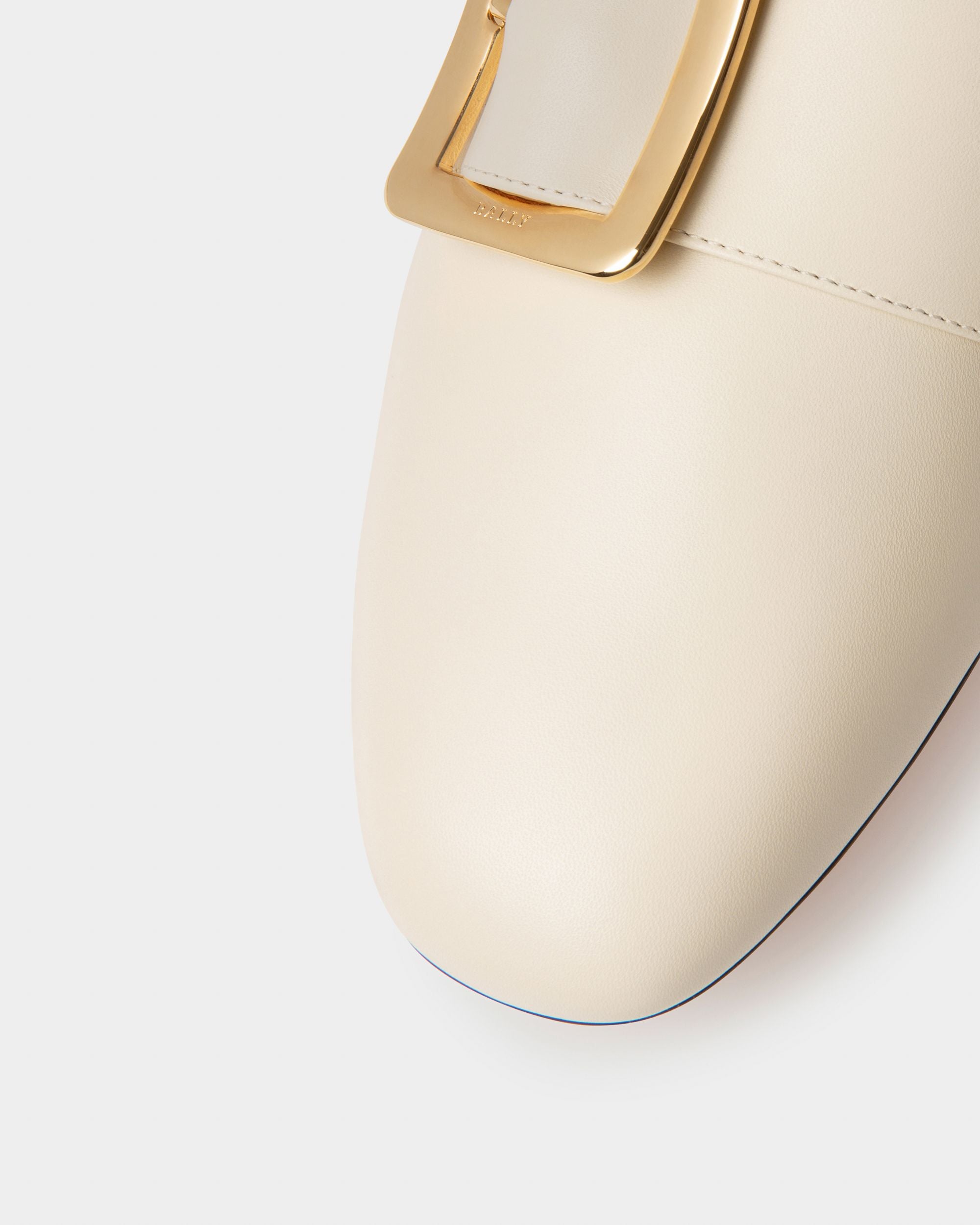 Janelle Women's Calf Leather Slipper In Bone - Women's - Bally - 04
