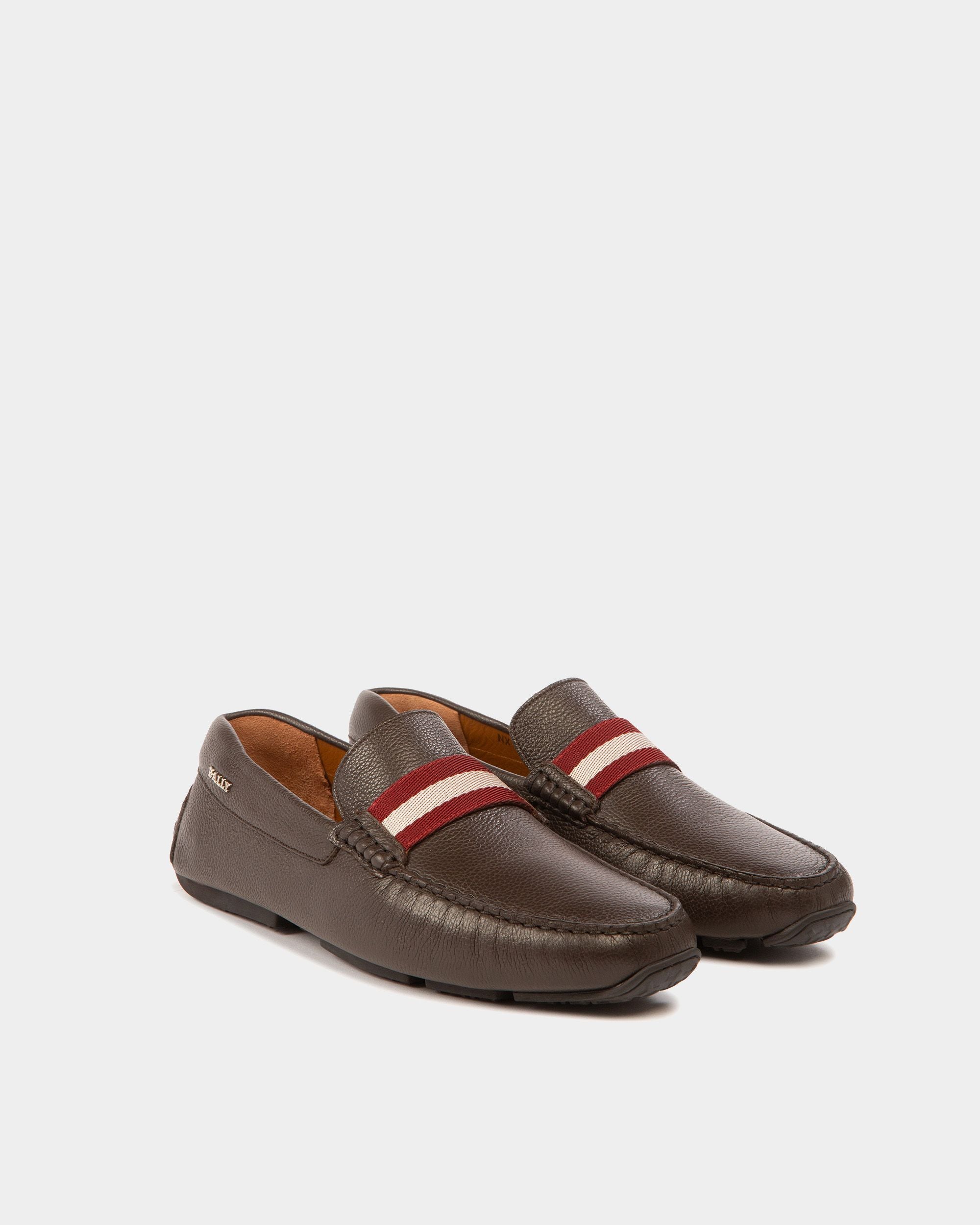 Pearce Leather Drivers In Brown - Men's - Bally - 03