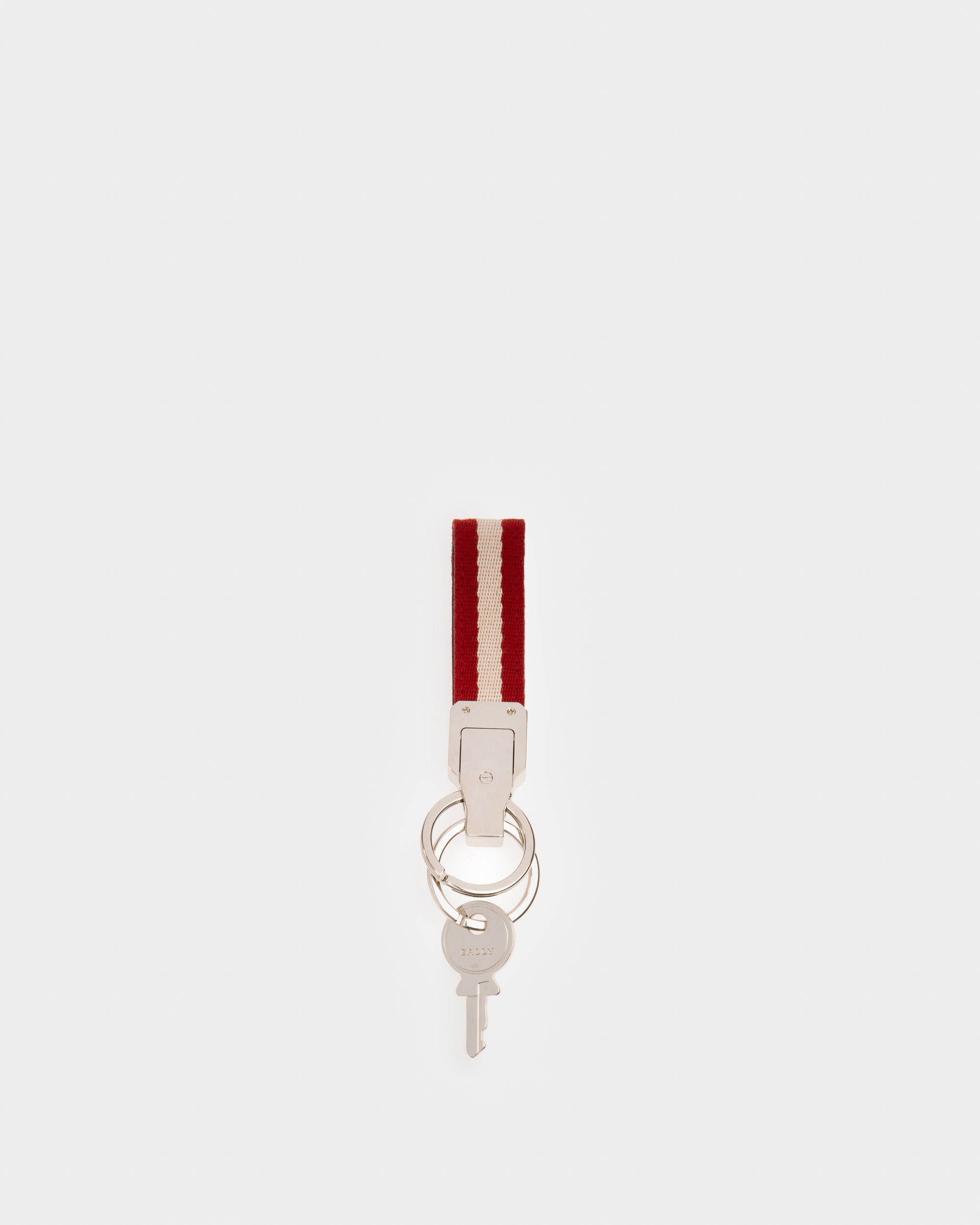 Liron Cotton & Metal Key Holder In Metallic - Men's - Bally - 02