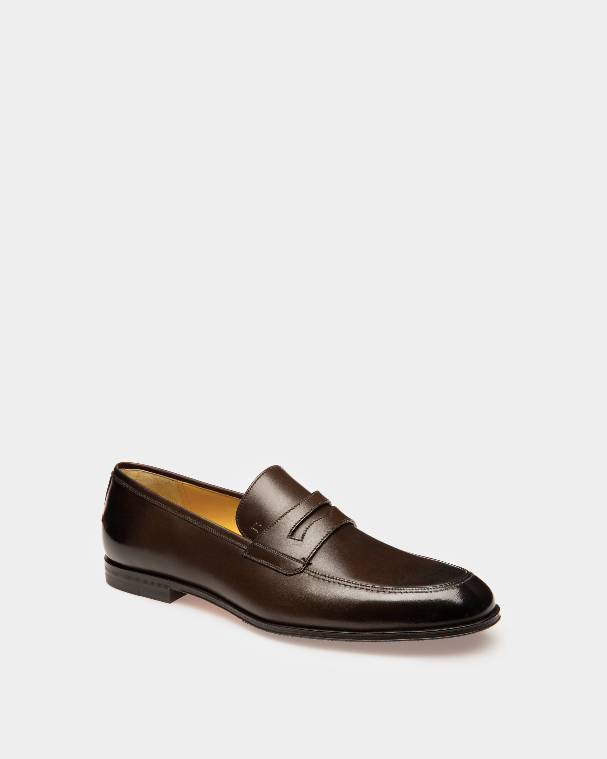 Webb Men's Calf Leather Loafer In Dark Brown - Men's - Bally - 03
