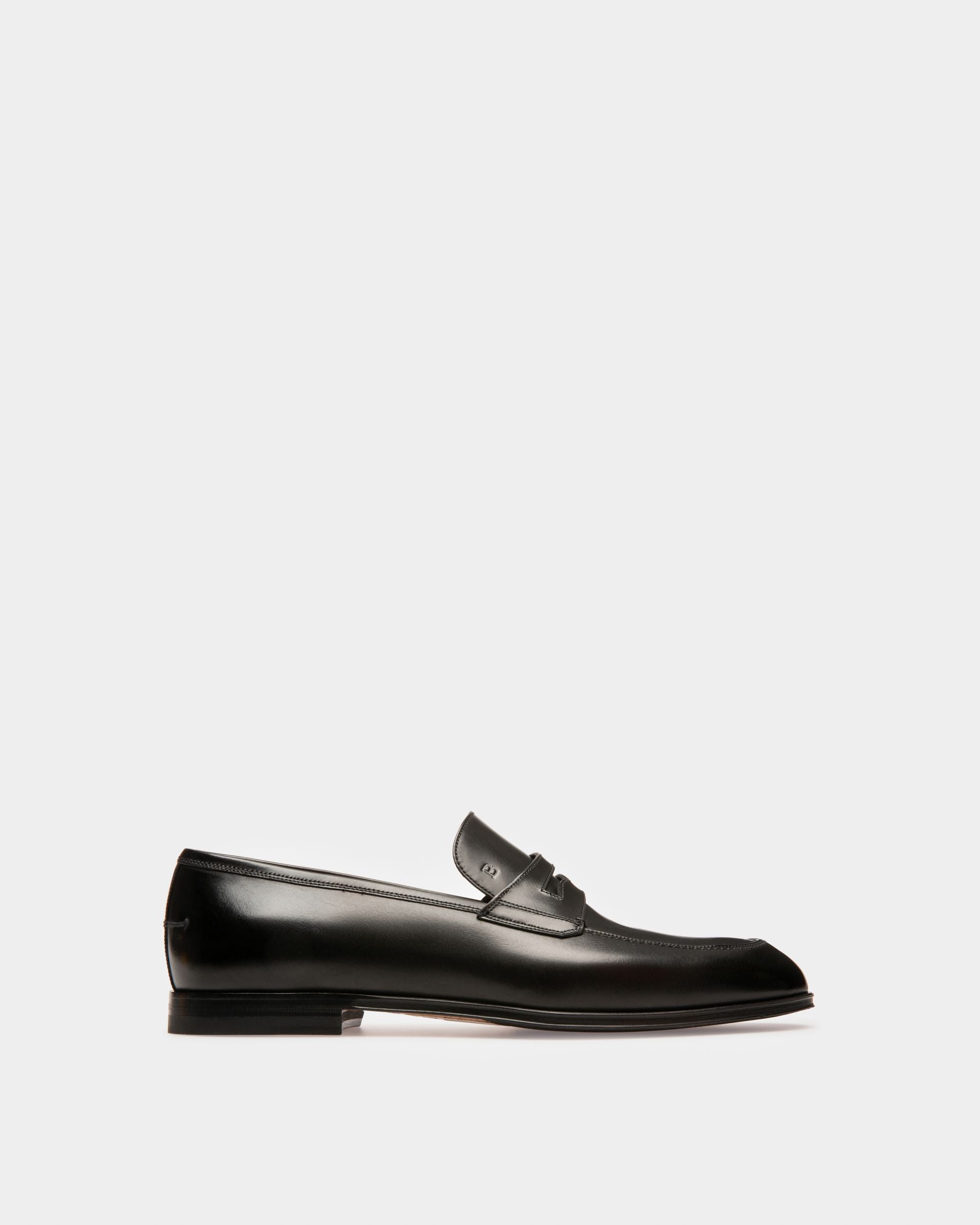 Webb Leather Loafers In Black - Men's - Bally - 01