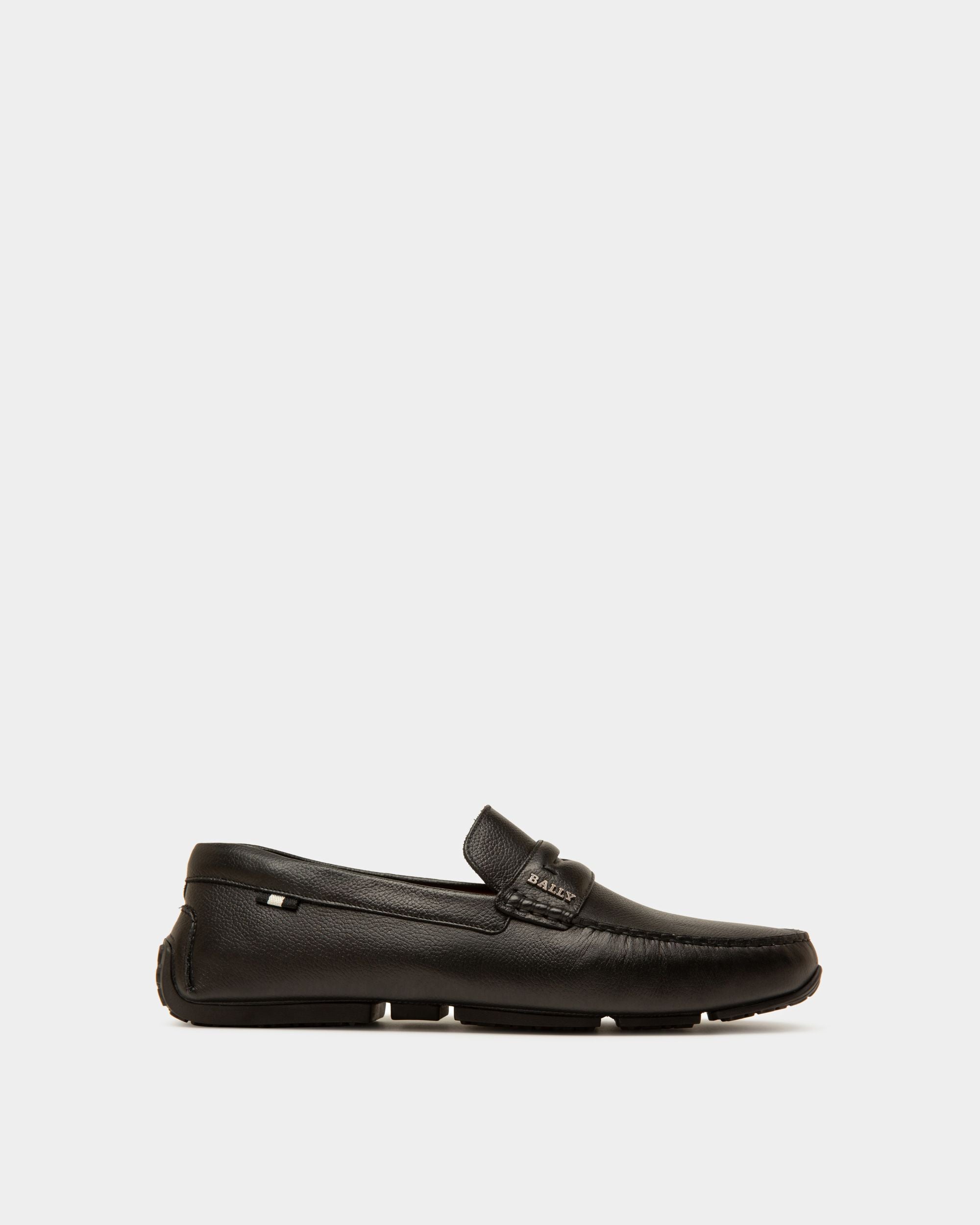 Pavel Leather Drivers In Black - Men's - Bally - 01