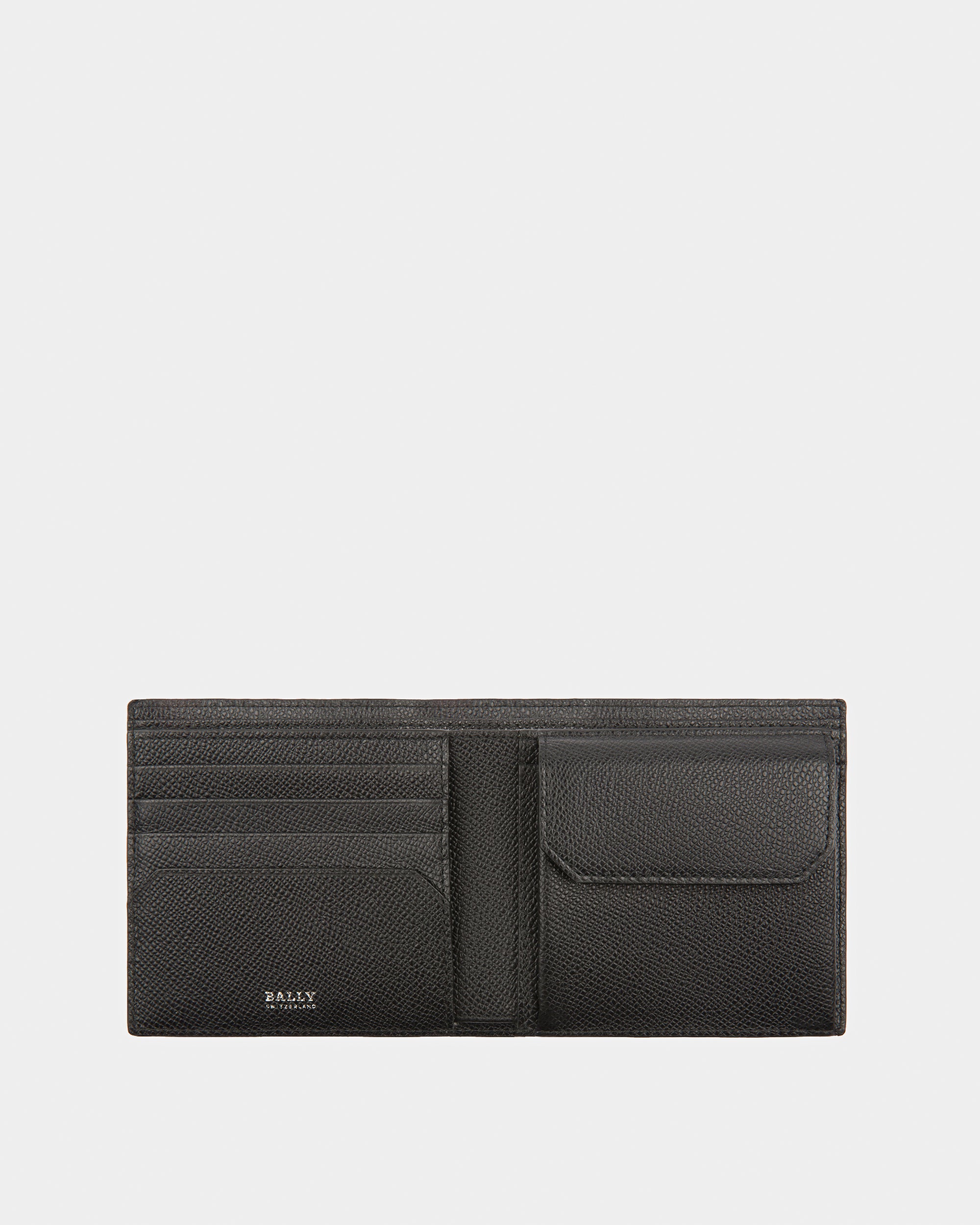 Teisel Leather Coin Wallet In Black - Men's - Bally - 03
