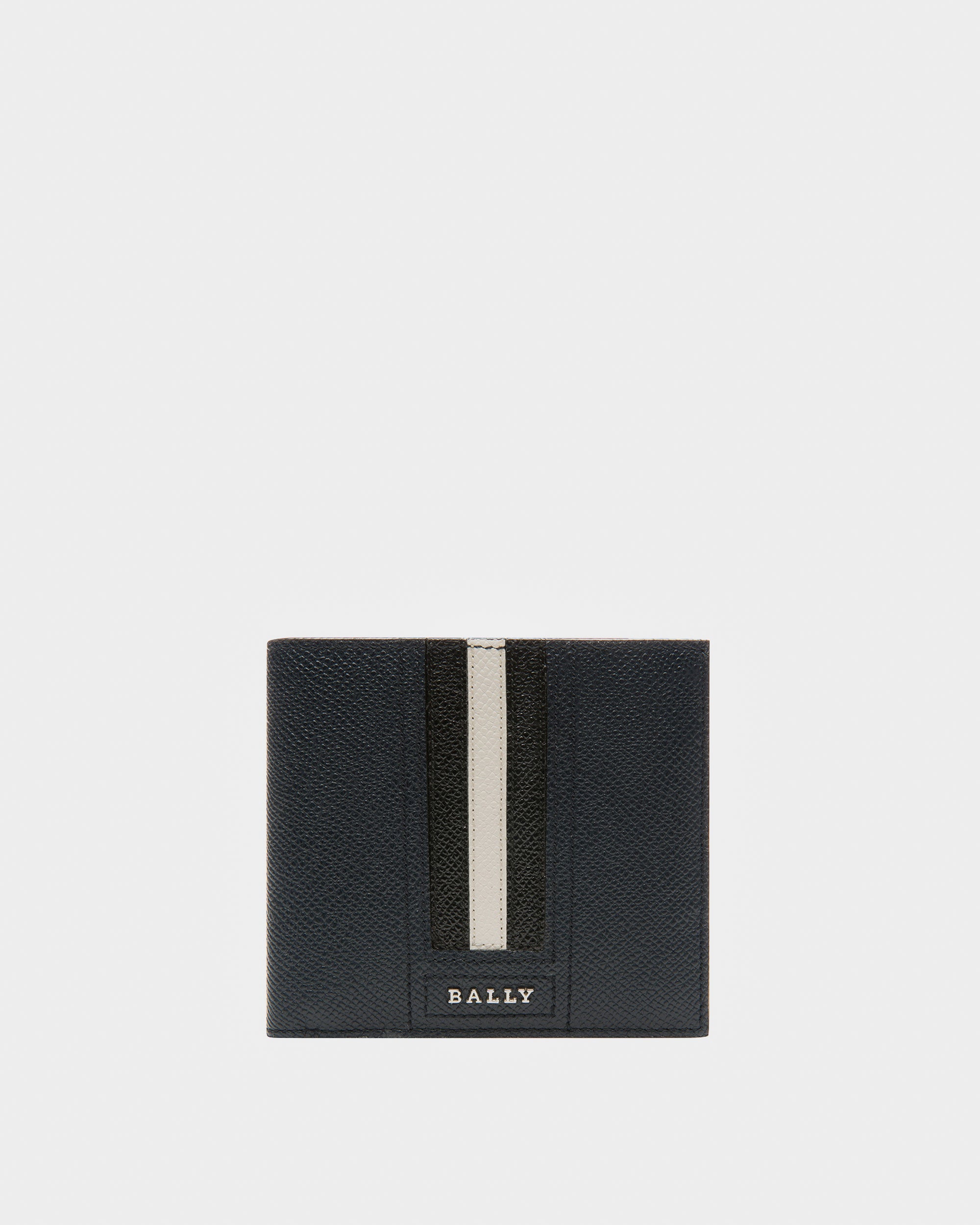 Teisel Leather Coin Wallet In Navy - Men's - Bally - 01