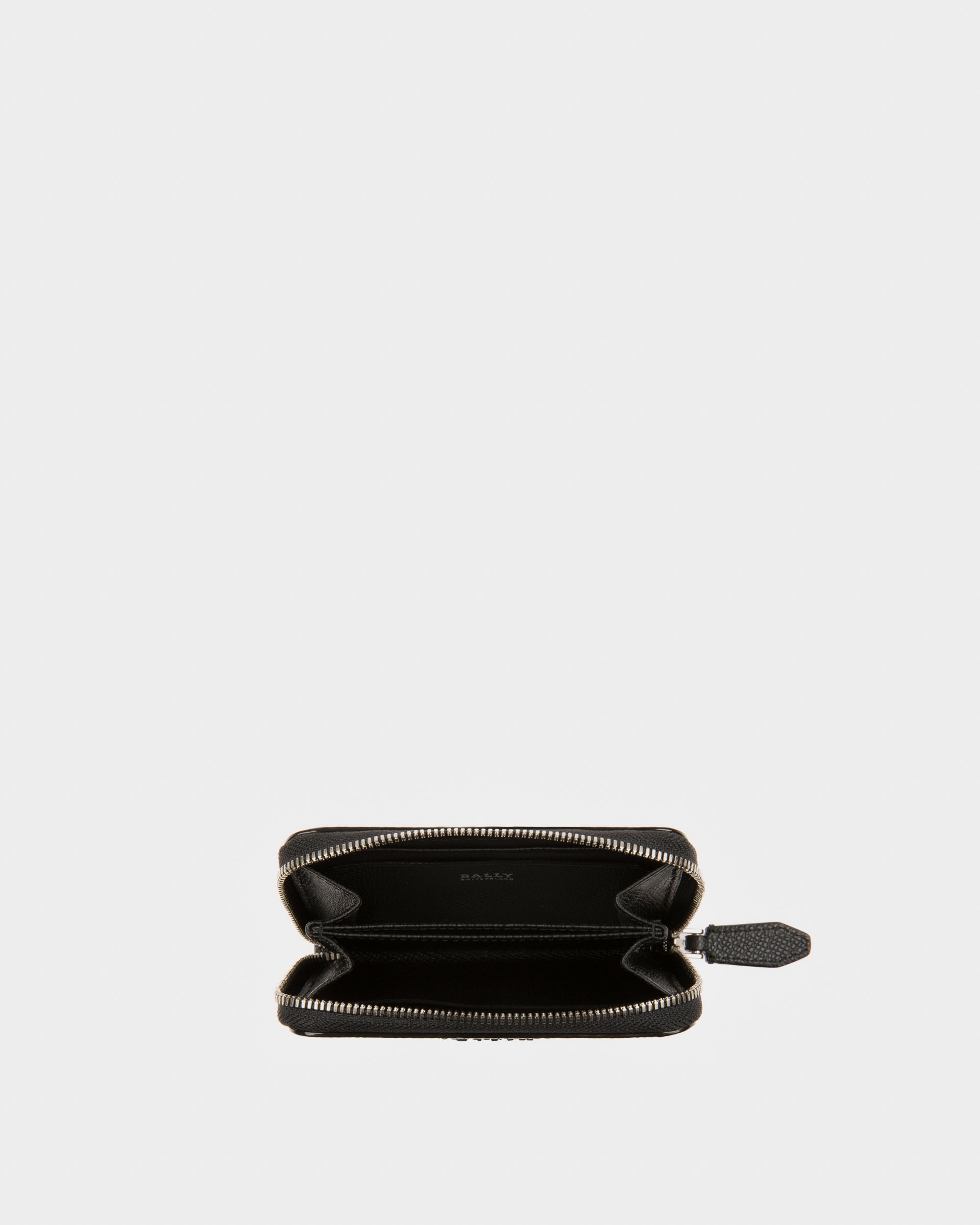 Tivy Leather Coin Wallet In Black - Men's - Bally - 03