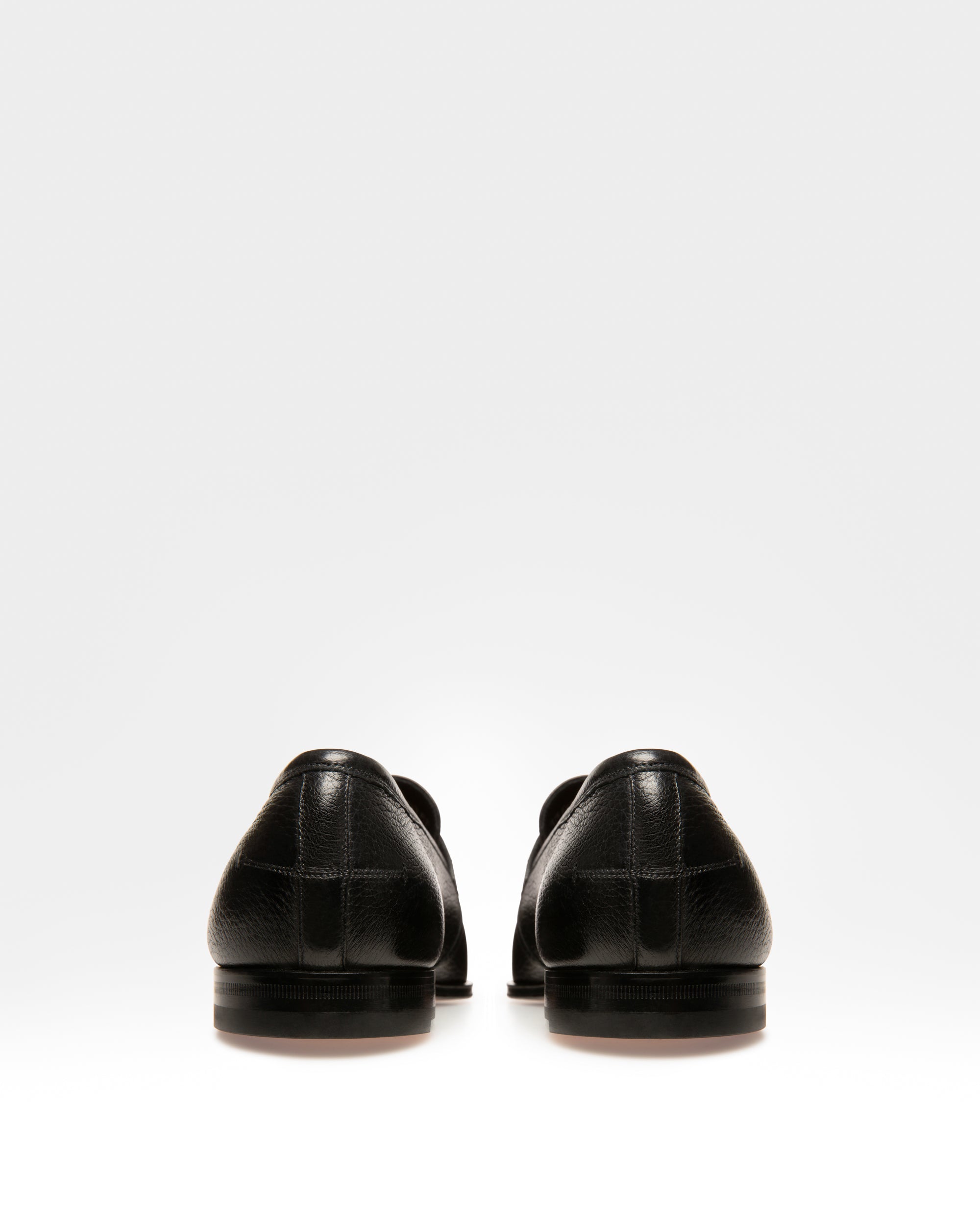 Webb Men's Grained Deer Leather Penny Loafer In Black - Men's - Bally - 02