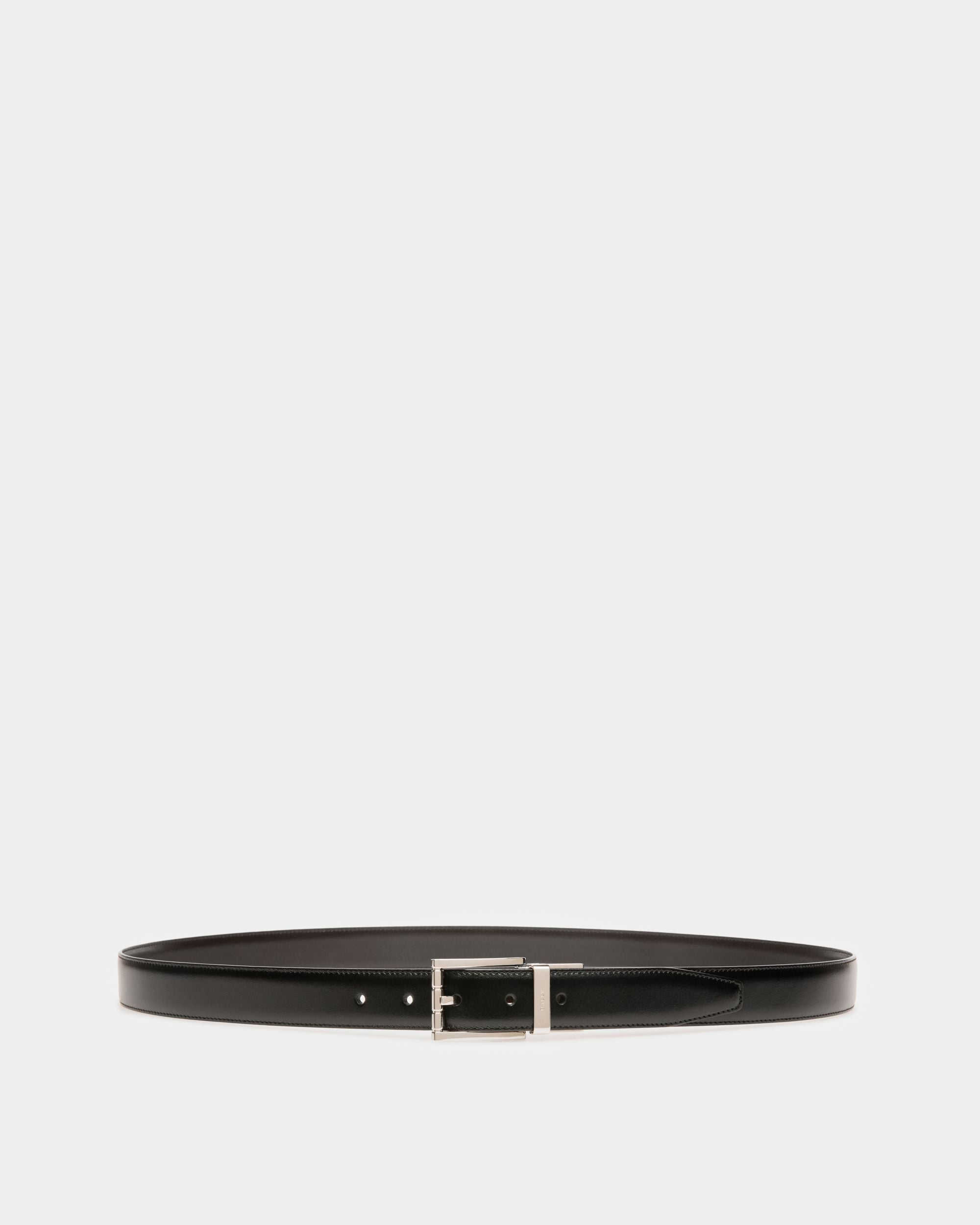 Astor Leather 30mm Belt In Black - Men's - Bally - 01