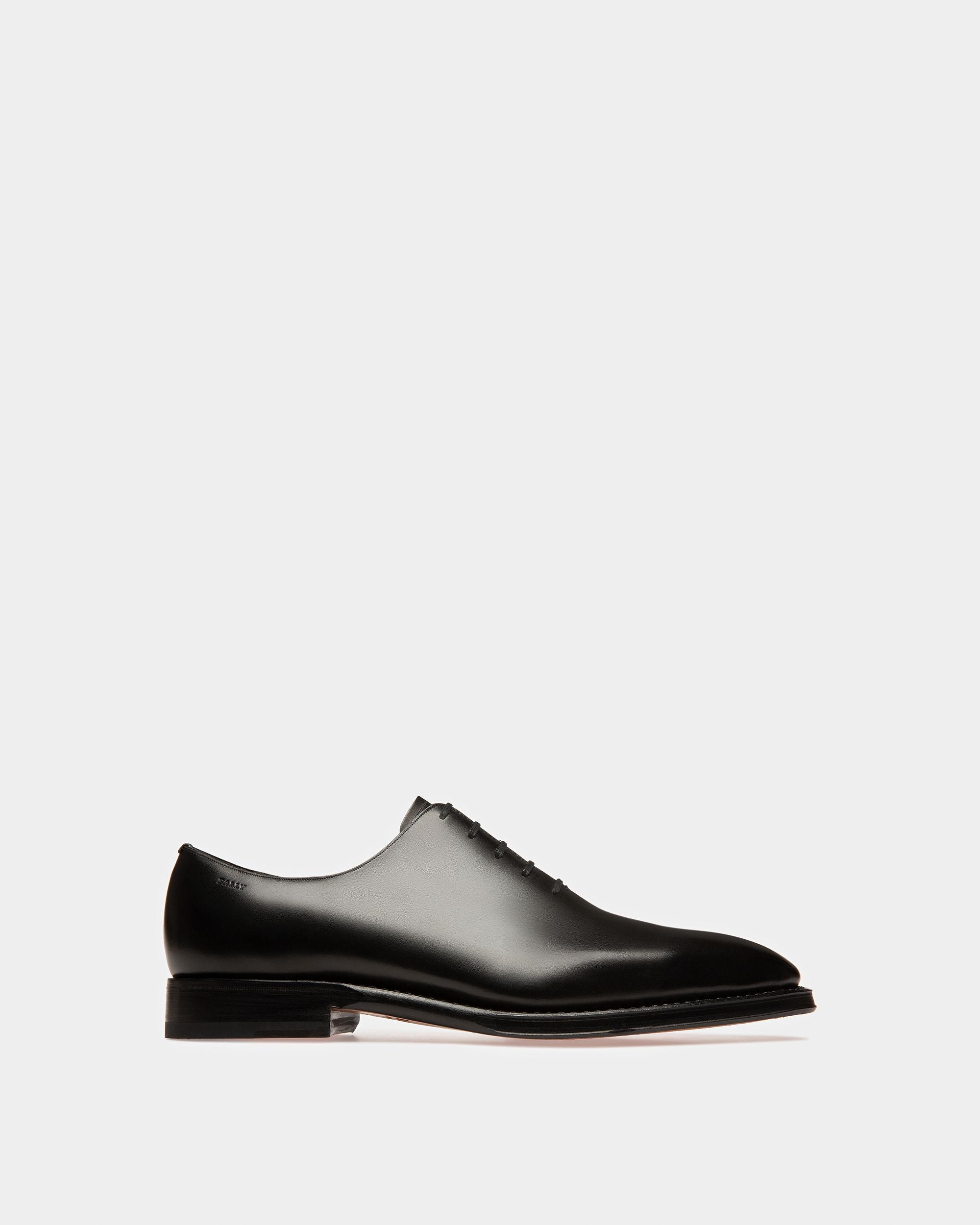 Scolder Leather Oxfords In Black - Men's - Bally - 01