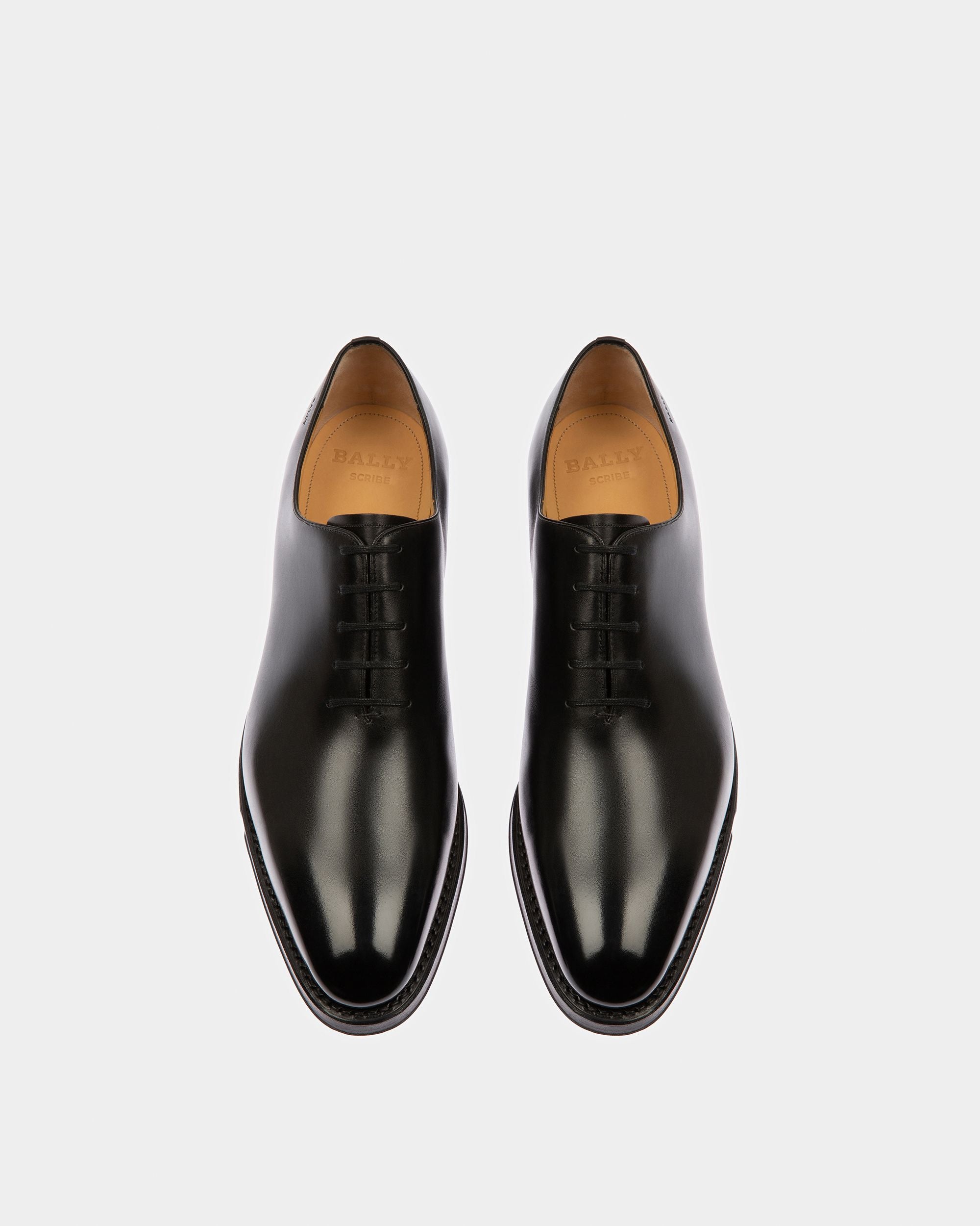 Scolder Leather Oxfords In Black - Men's - Bally - 03