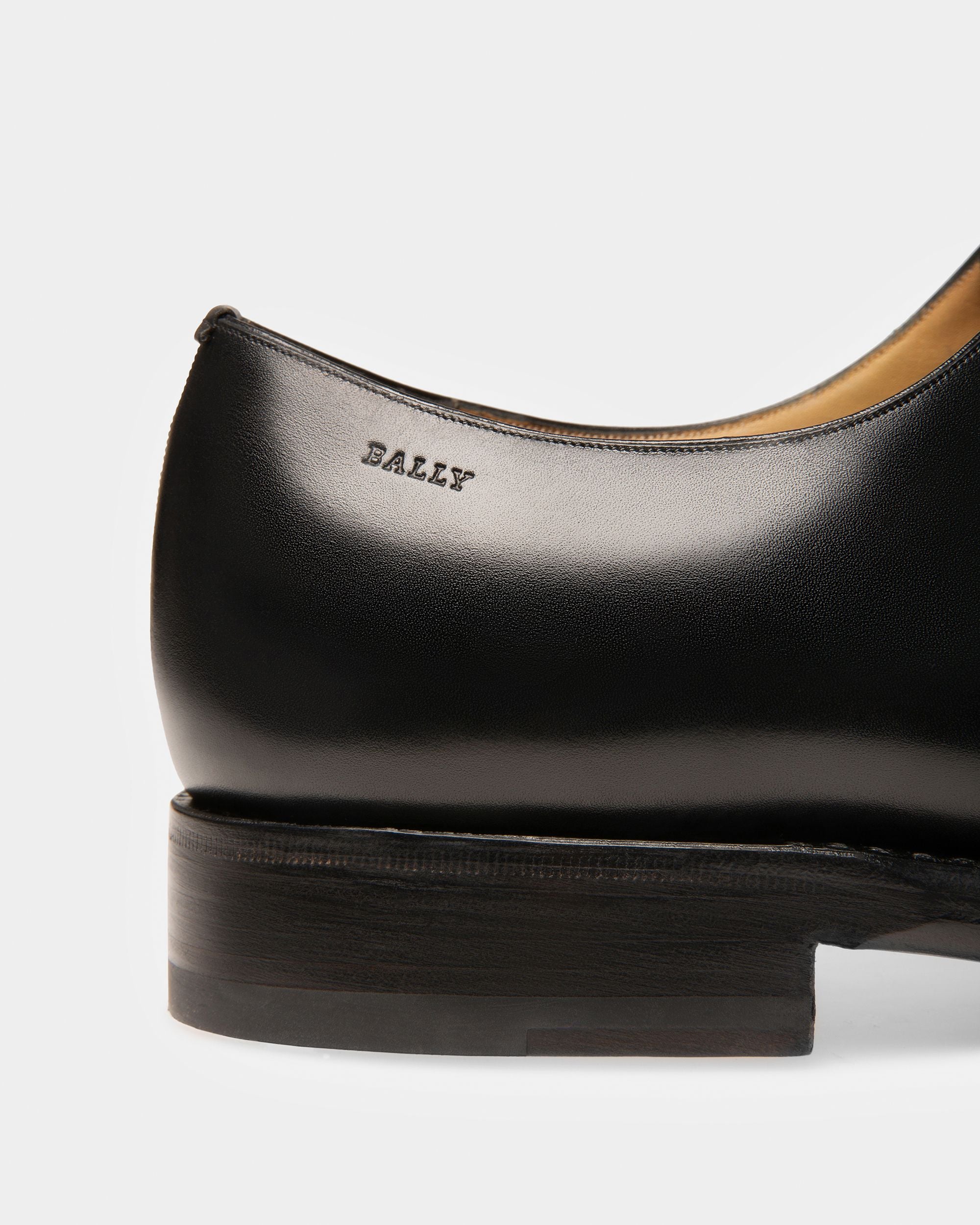 Scolder Leather Oxfords In Black - Men's - Bally - 06