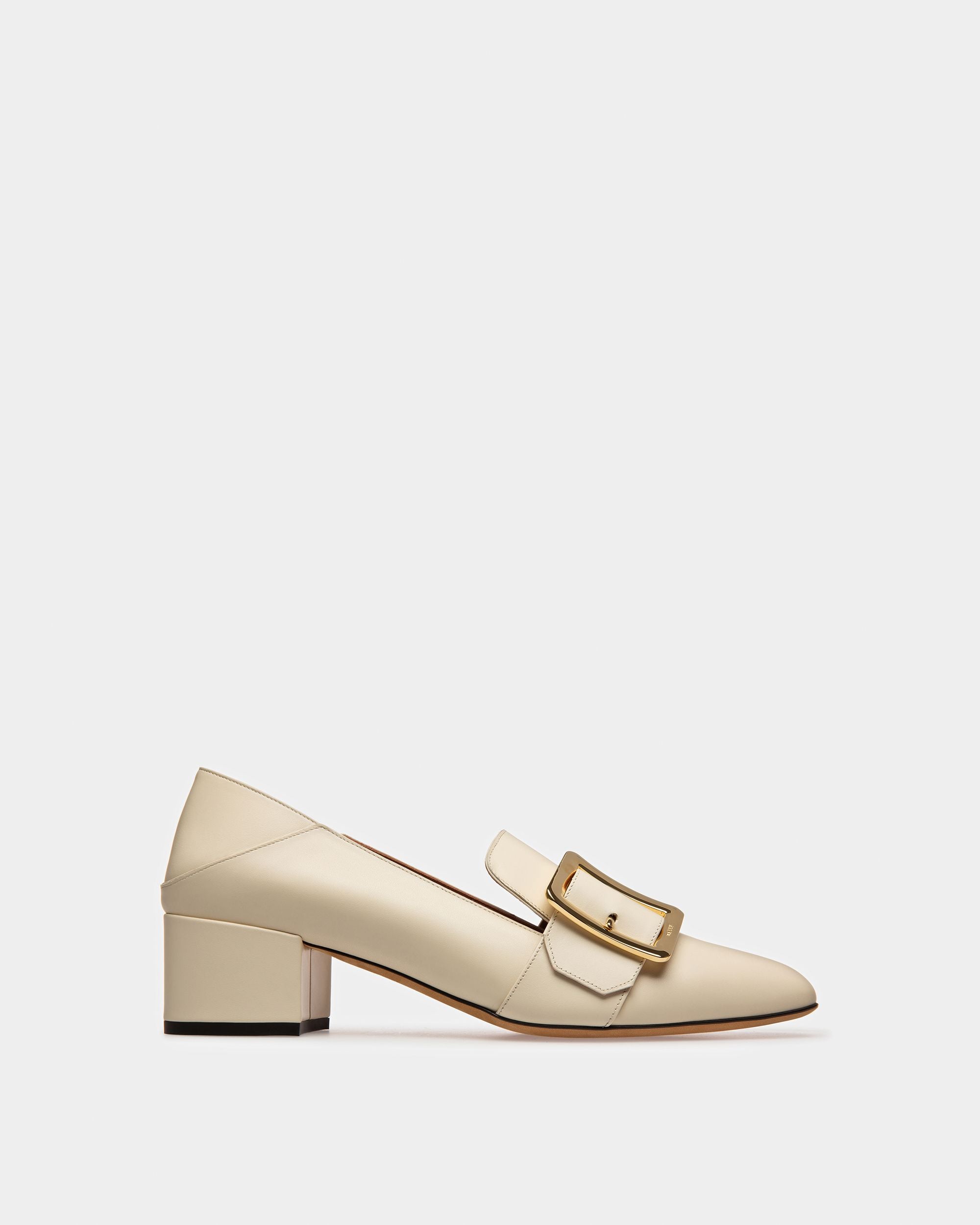 Janelle Leather Pumps In Bone - Women's - Bally - 01