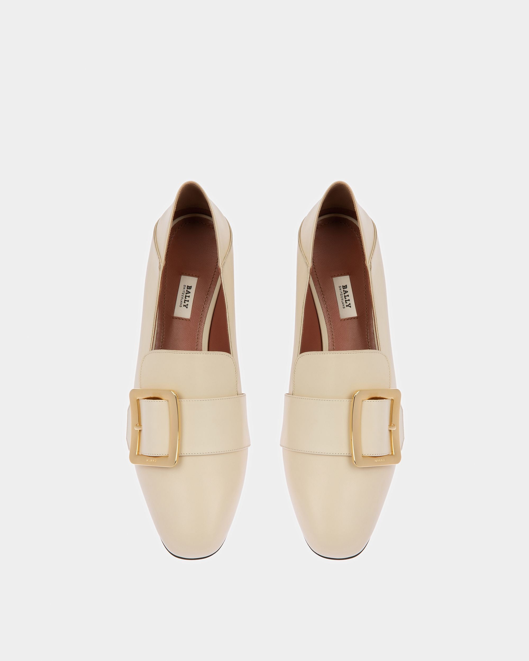 Janelle Leather Pumps In Bone - Women's - Bally - 02