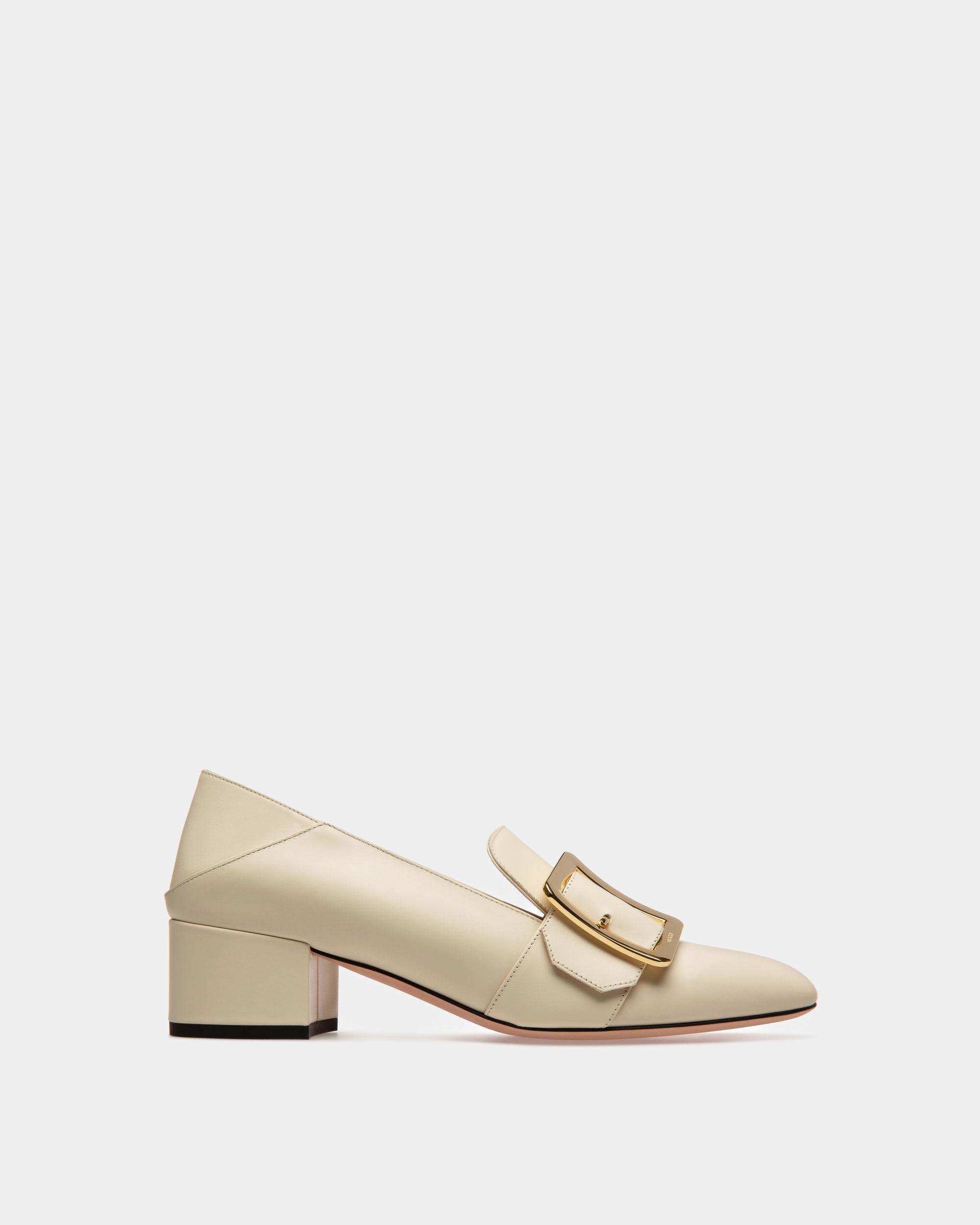Janelle Leather Pumps In Bone - Women's - Bally - 01