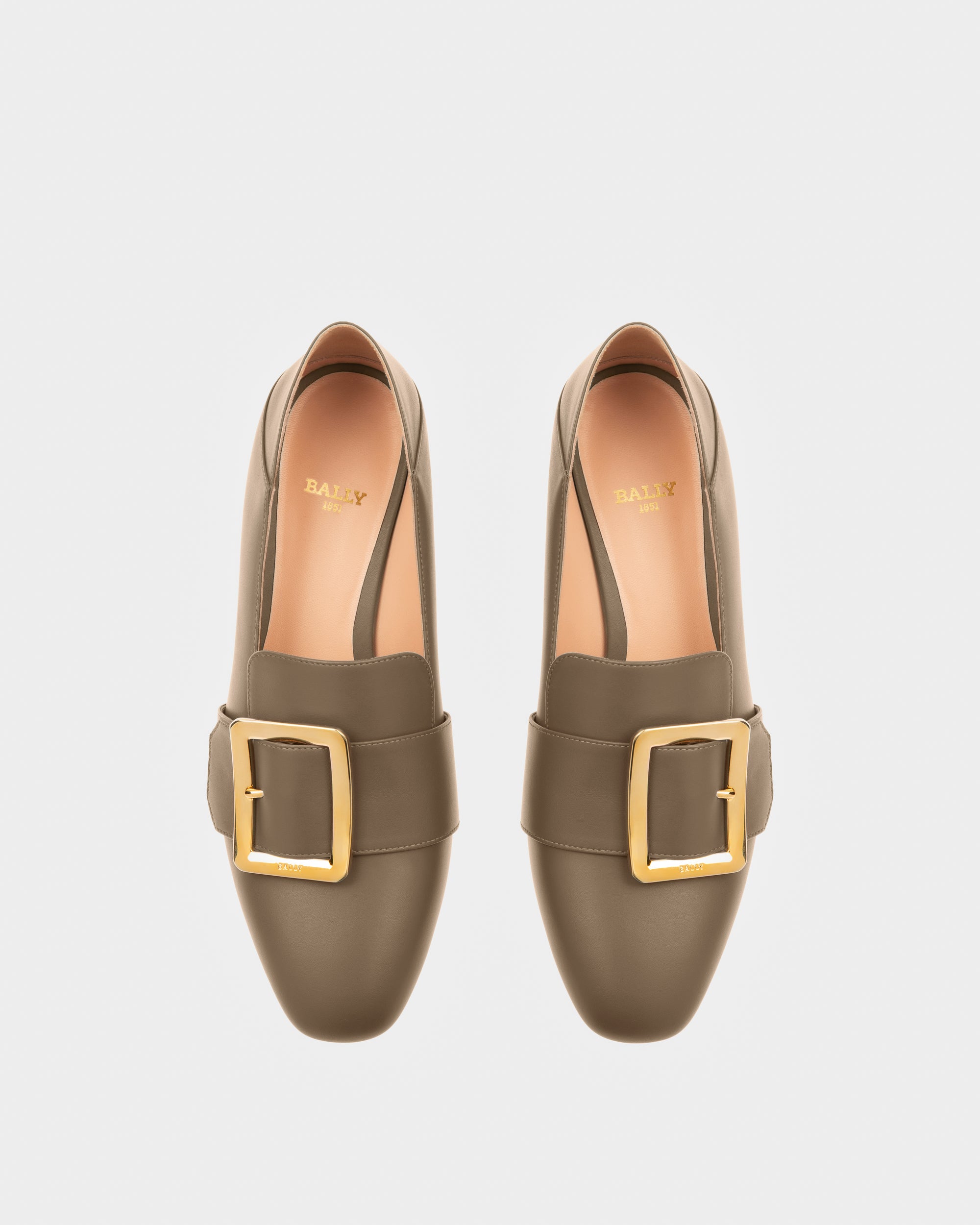 Janelle Leather Pumps In Taupe - Women's - Bally - 02