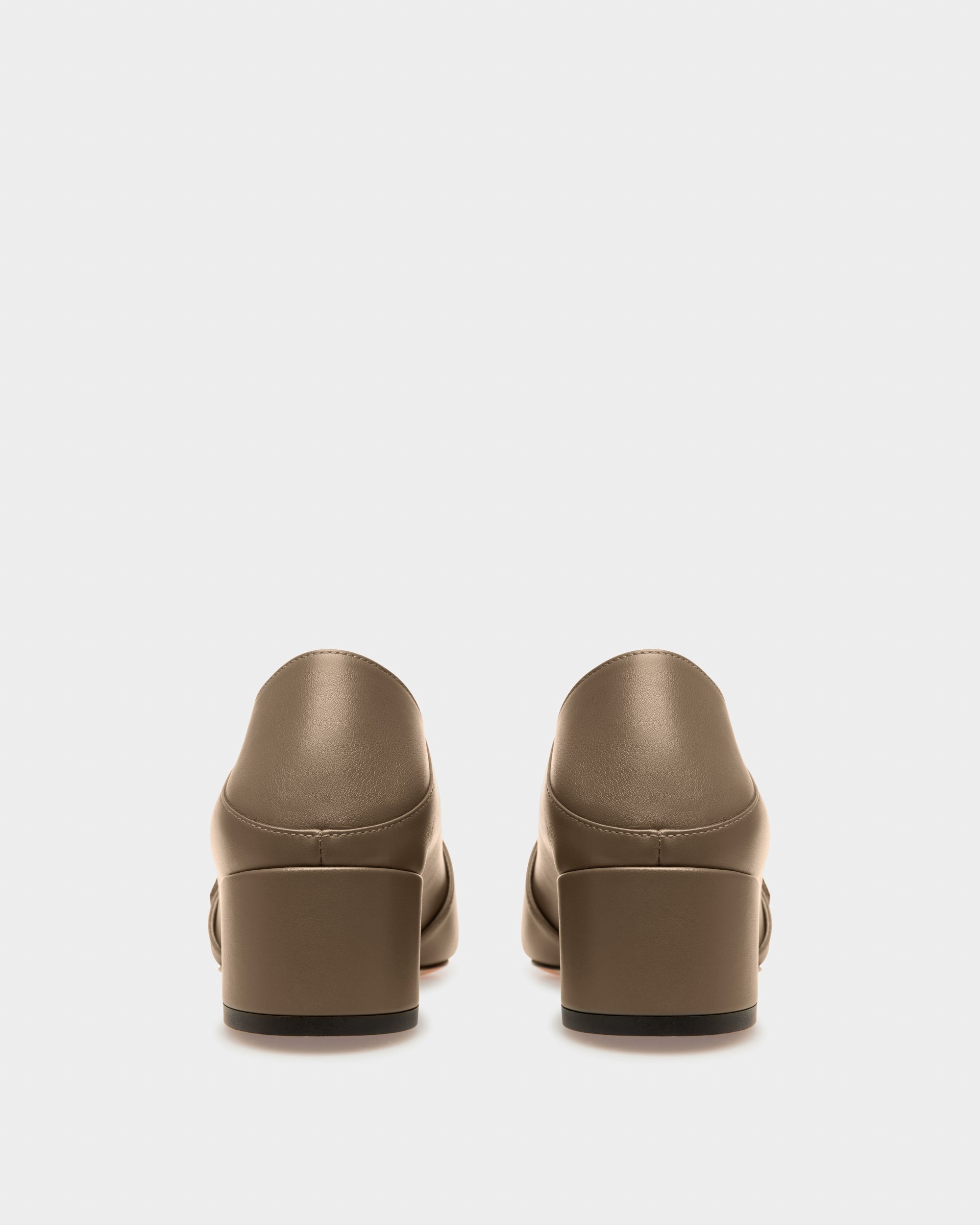 Janelle Leather Pumps In Taupe - Women's - Bally - 04