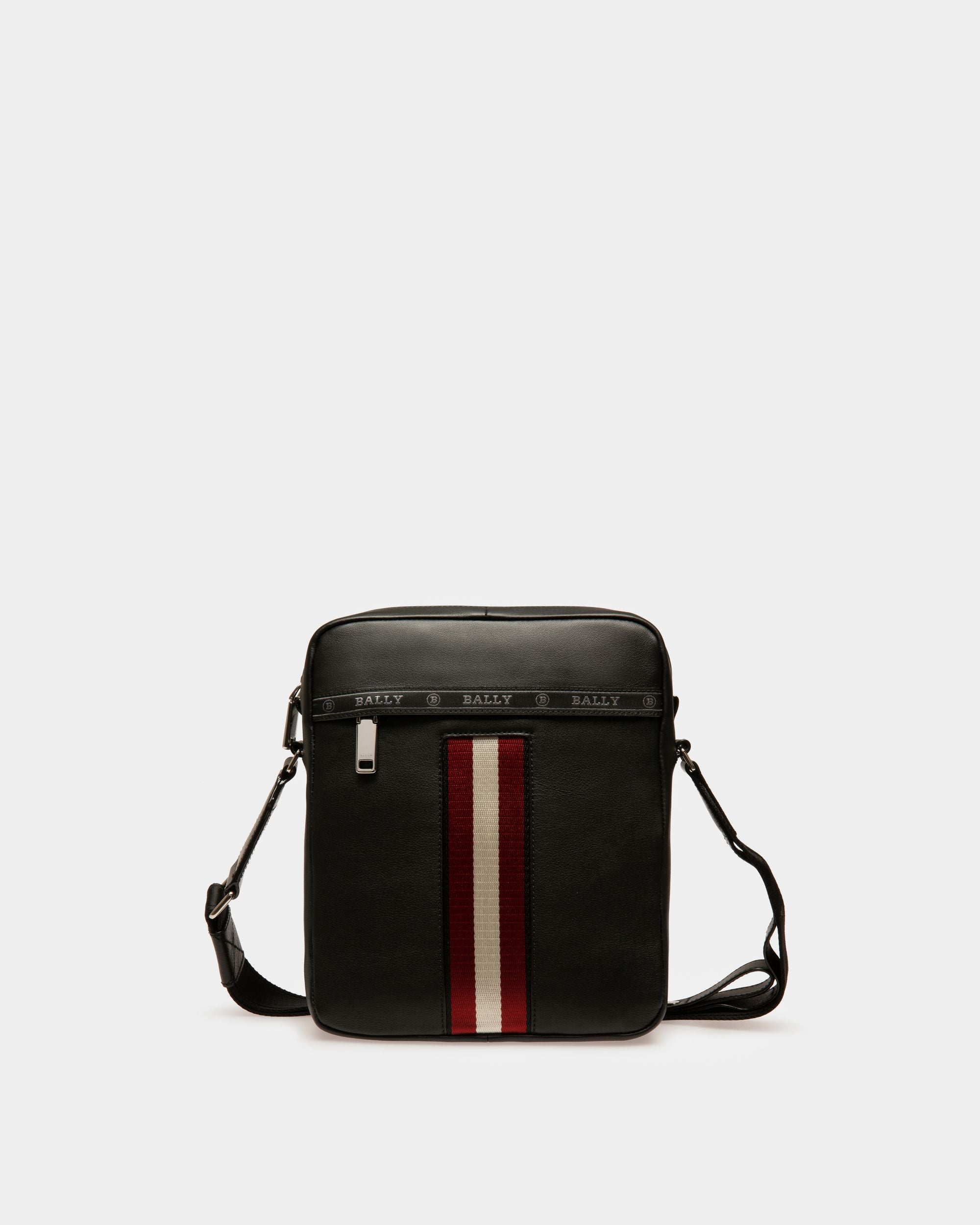 Holm Leather Cross-Body Bag In Black - Men's - Bally - 01