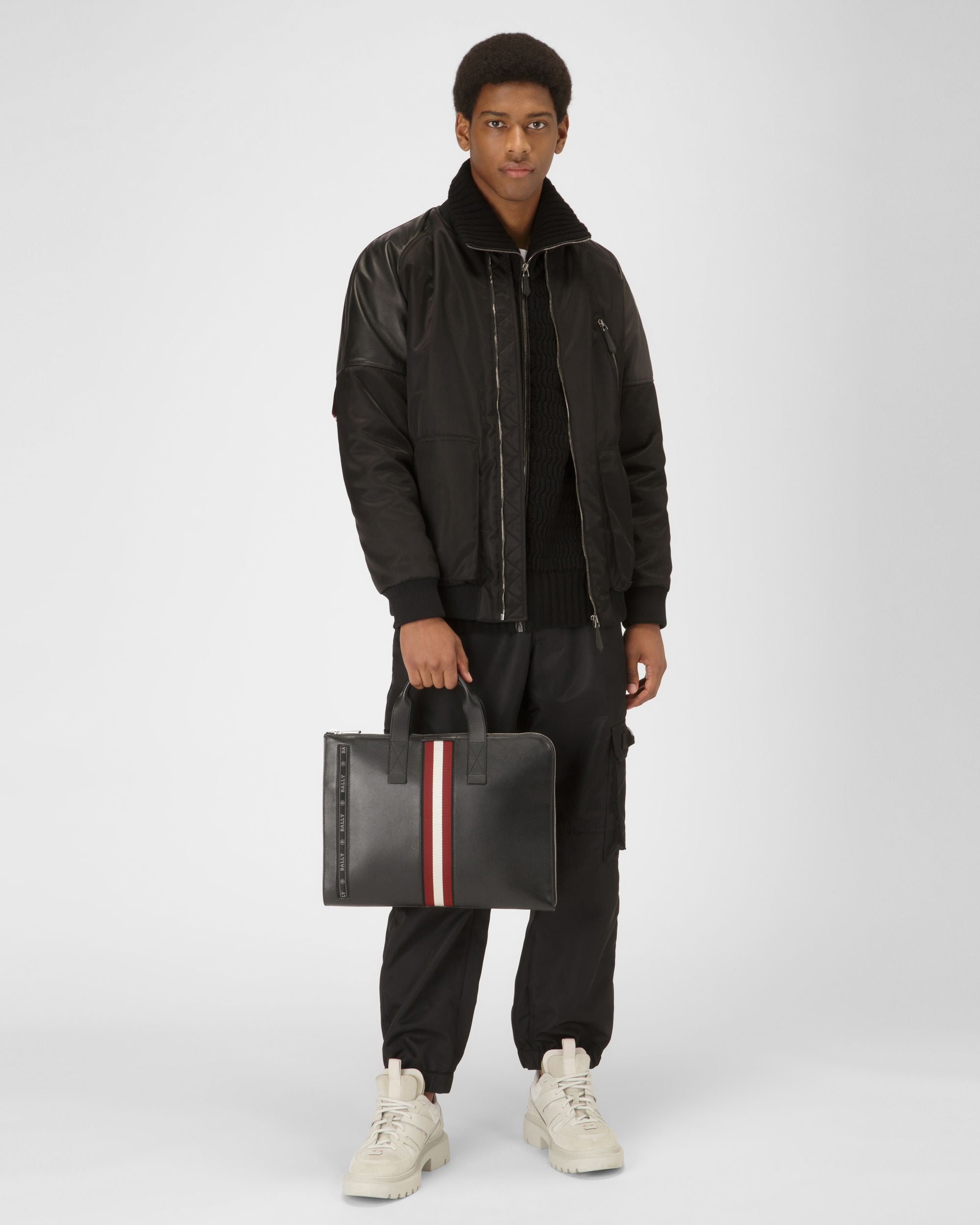 High Point Business Bag In Leather And Synthetic - Men's - Bally - 02