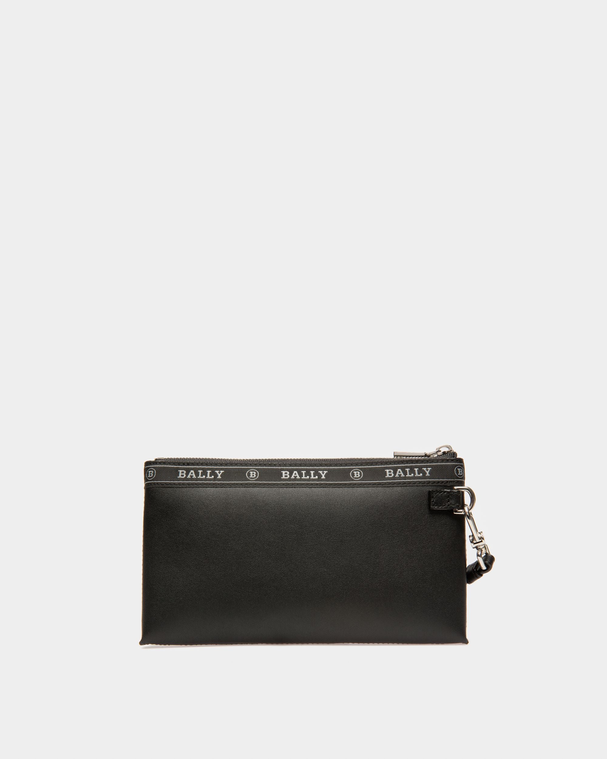 Beryer Leather Phone Wallet In Black - Men's - Bally - 02