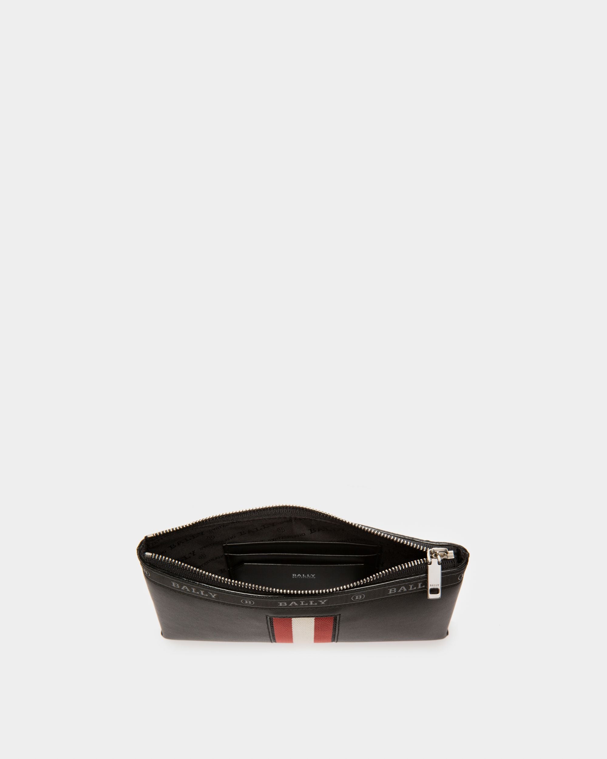 Beryer Leather Phone Wallet In Black - Men's - Bally - 03