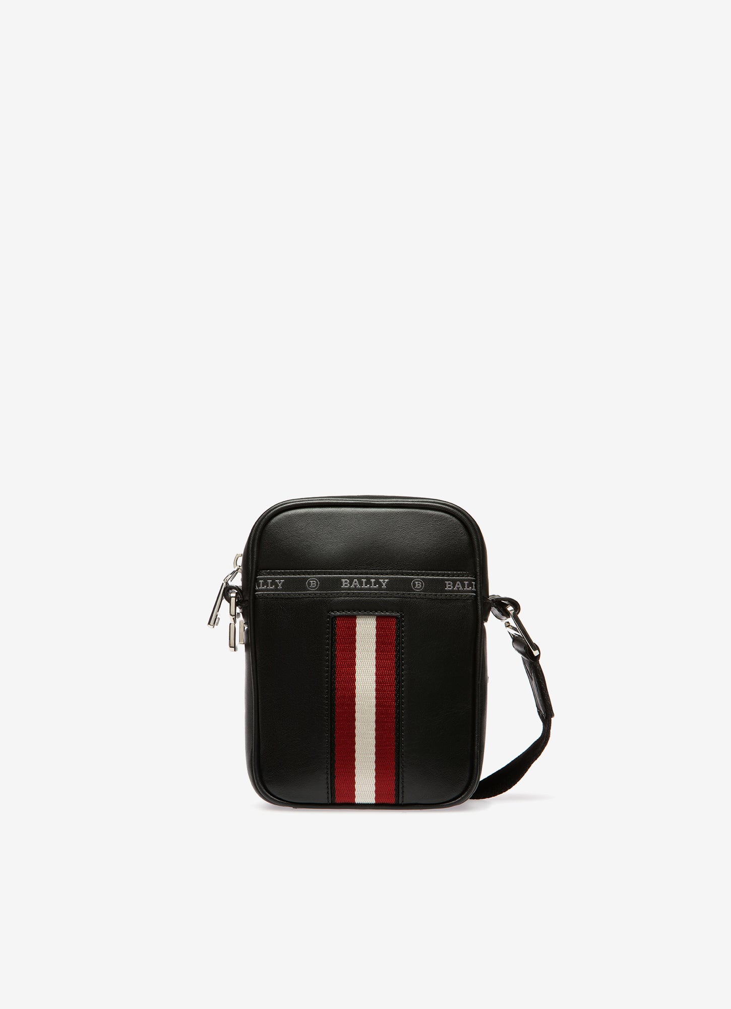 Heyot Leather Cross-Body Bag In Black - Men's - Bally - 01