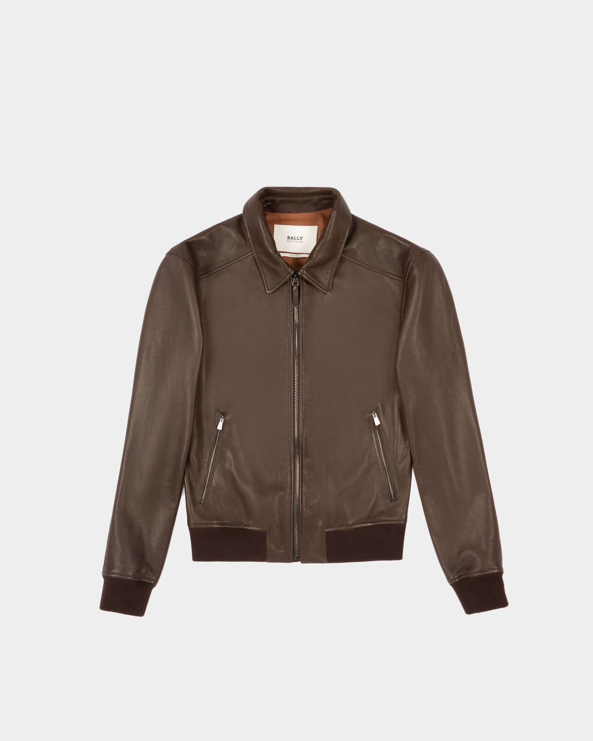 Leather Outerwear In Brown - Men's - Bally - 01