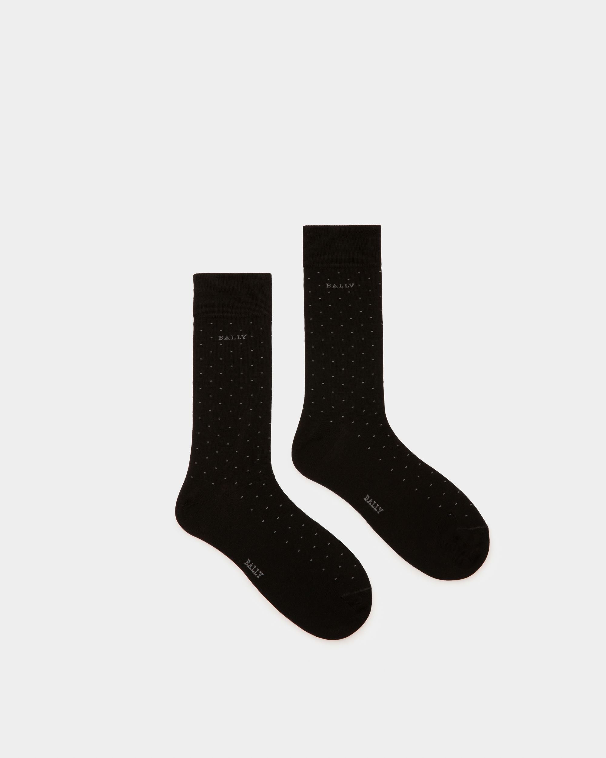 Polka Dot Cotton Blend Socks - Men's - Bally - 01